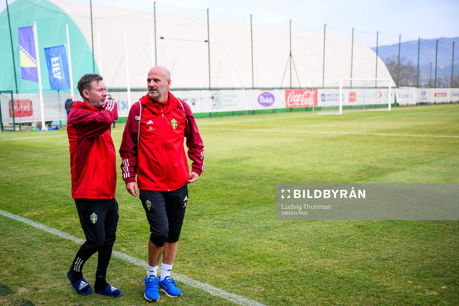 Head coach Peter Gerhardsson and assistant coach Magnus