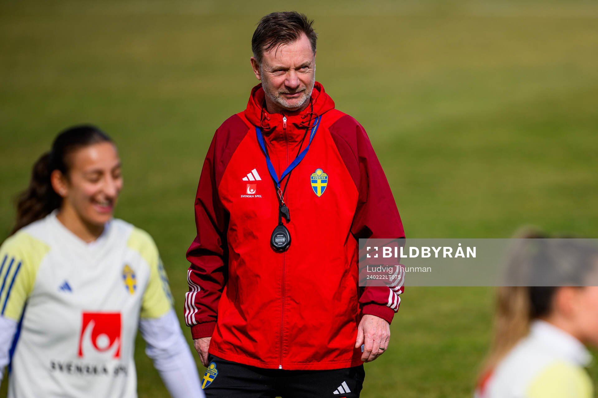 Head coach Peter Gerhardsson of the women's national