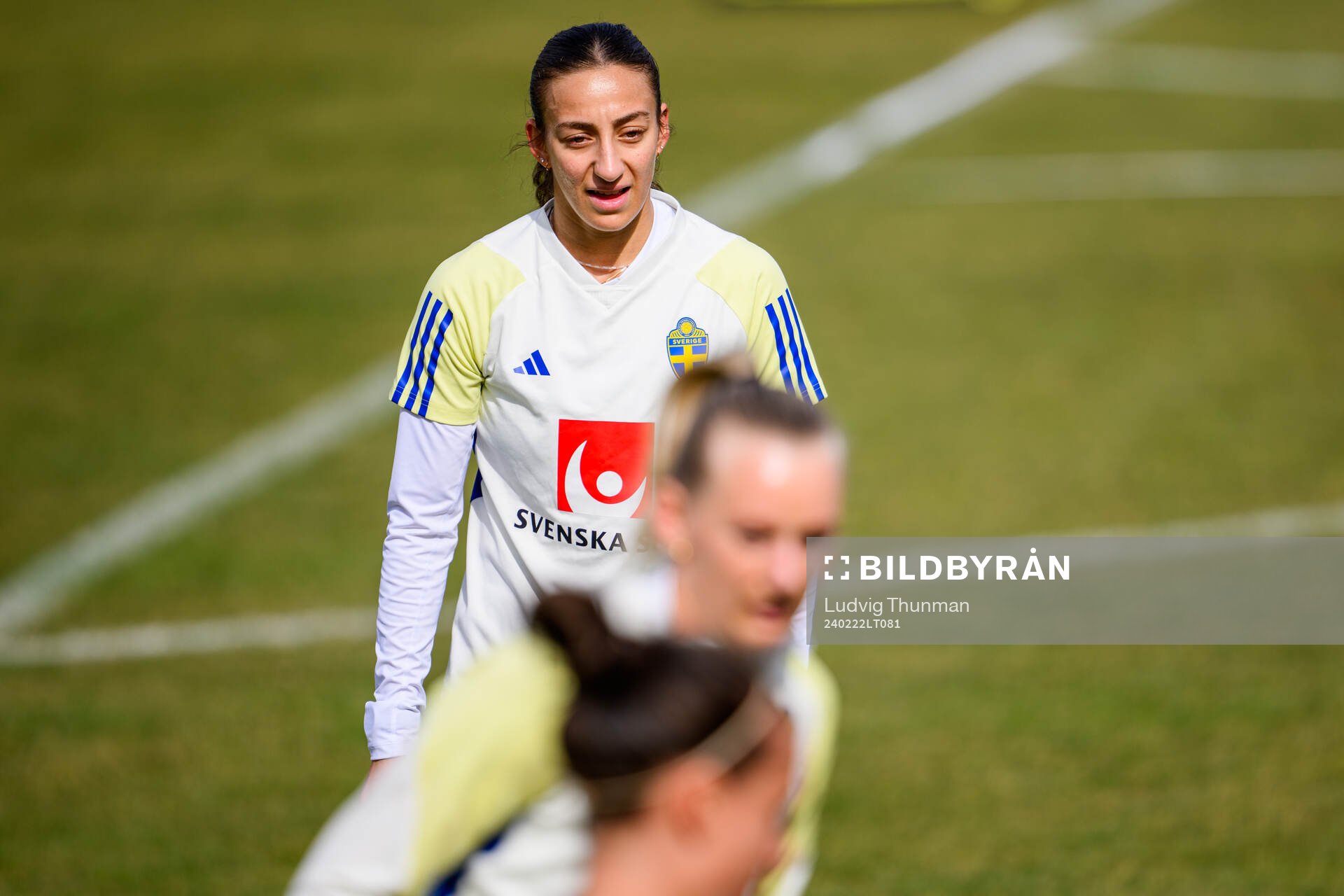 Rusul Rosa Kafaji of the women's national football team of
