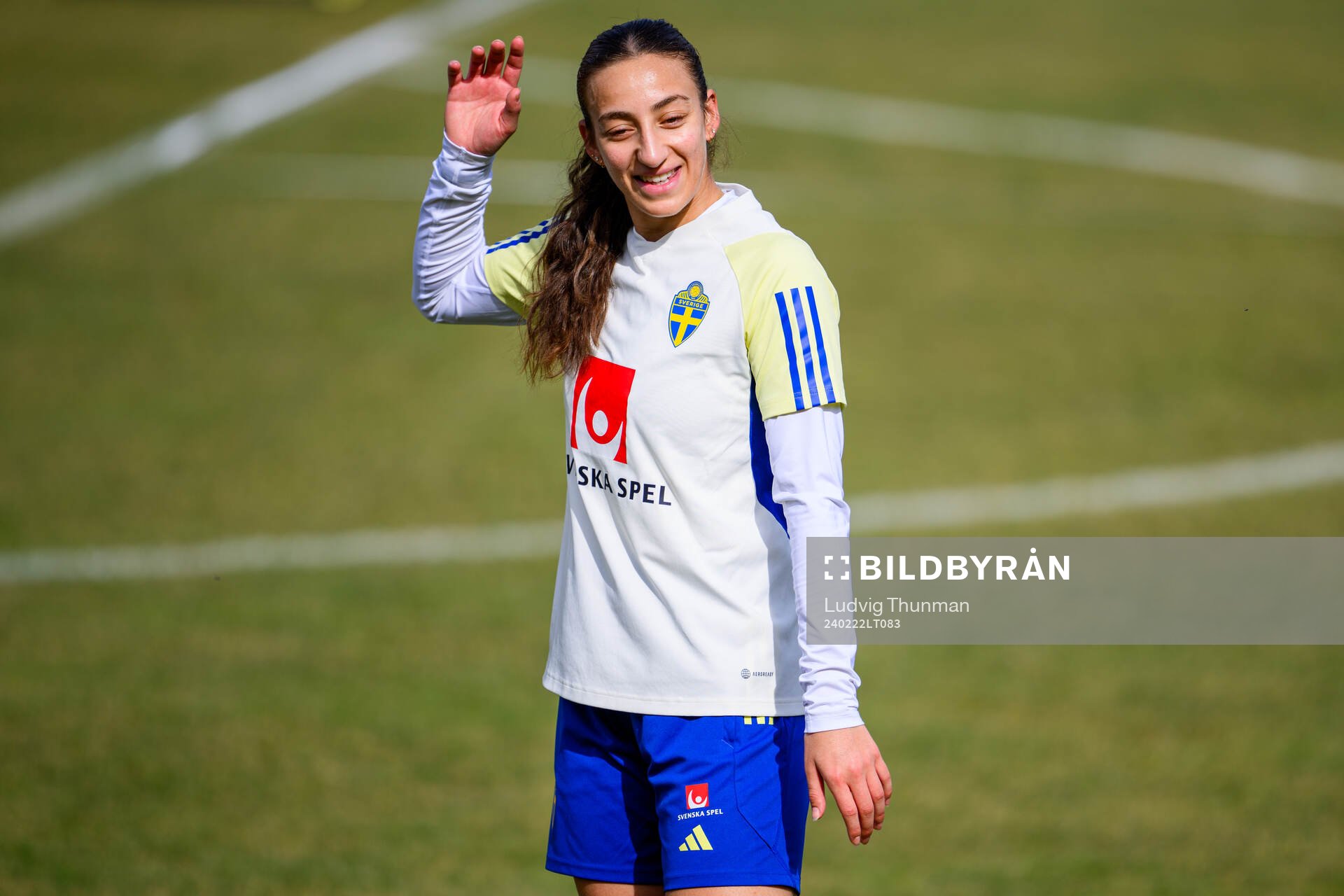 Rusul Rosa Kafaji of the women's national football team of