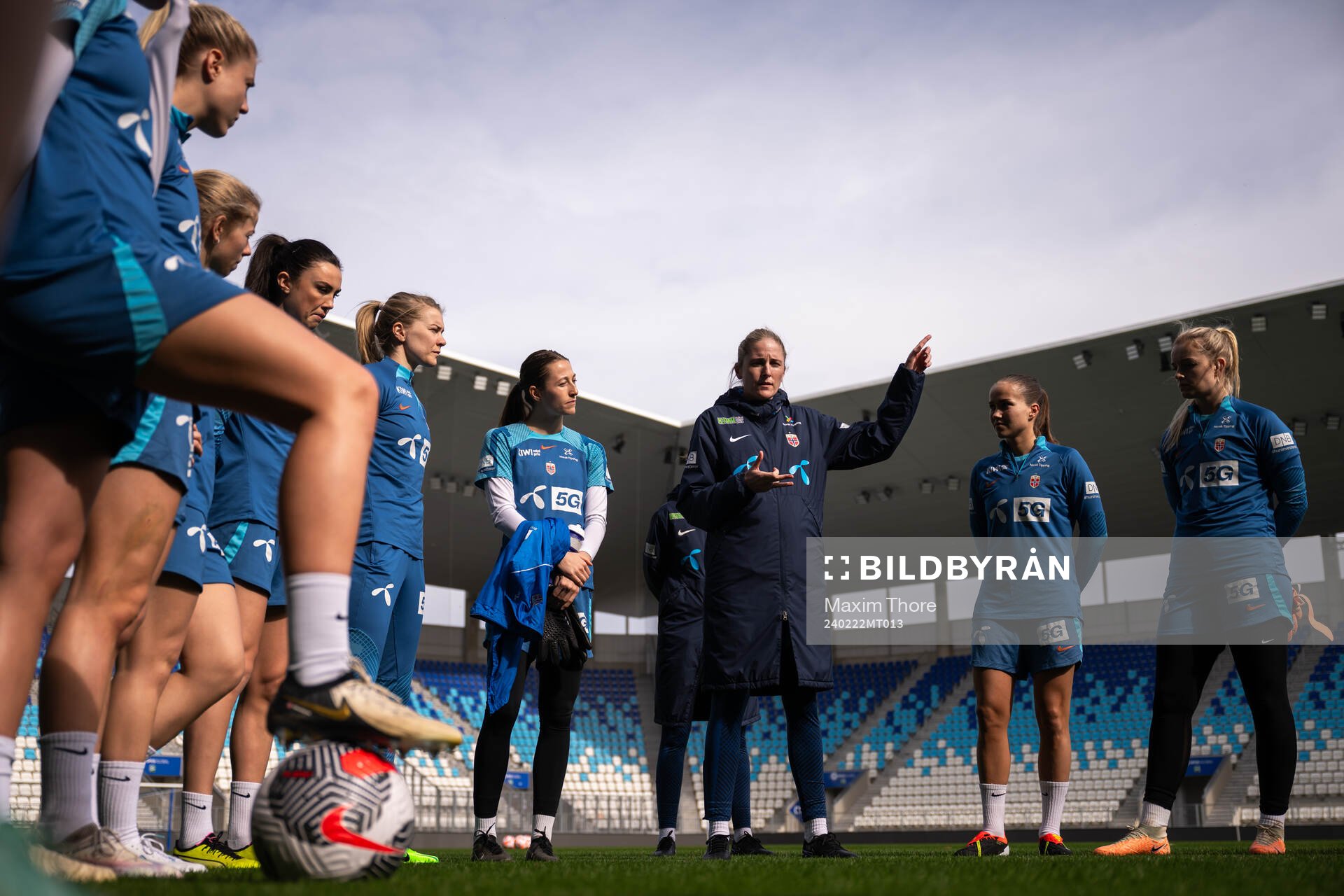 Head coach Gemma Grainger of the Norwegian women's national