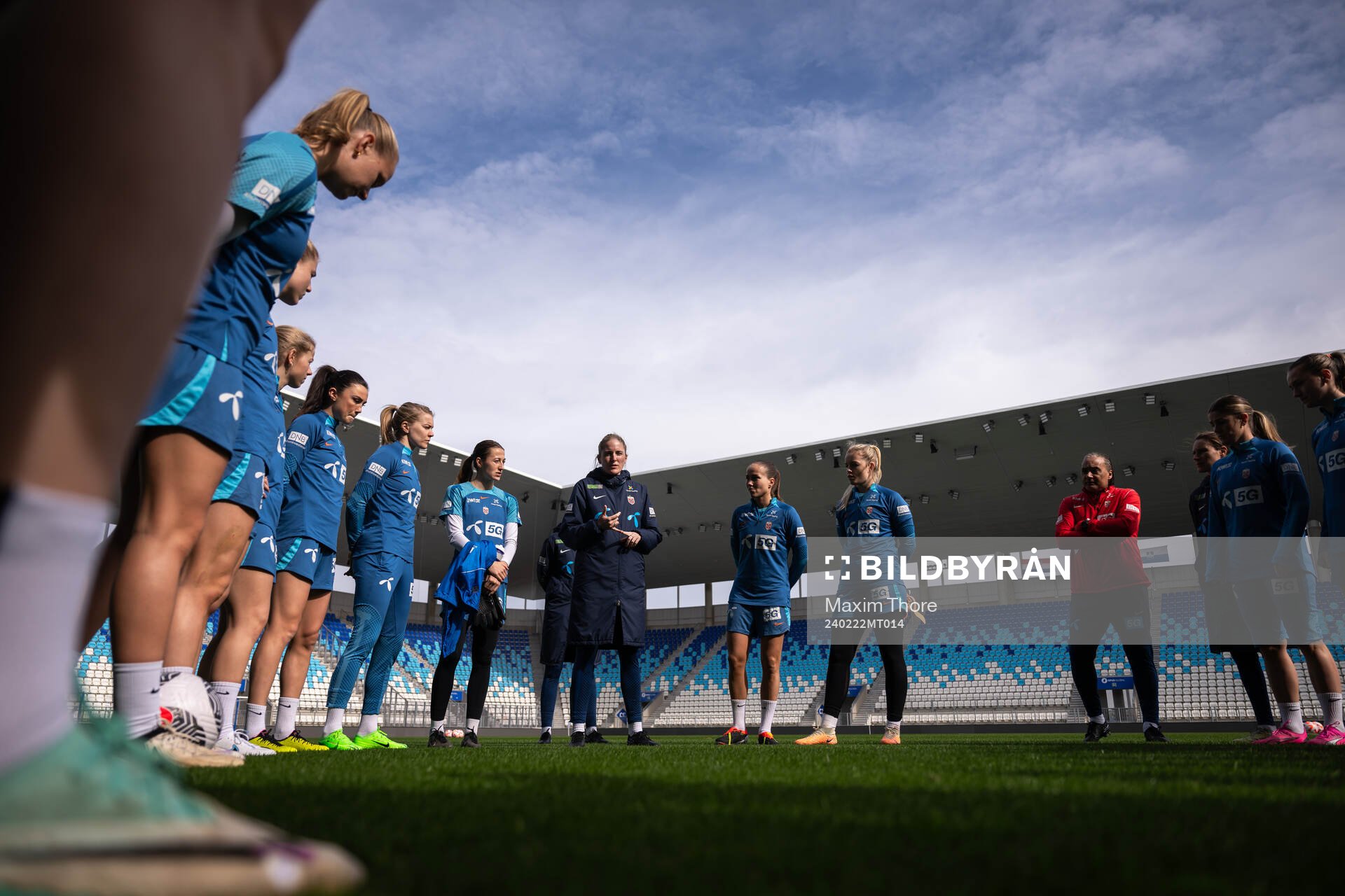 Head coach Gemma Grainger of the Norwegian women's national