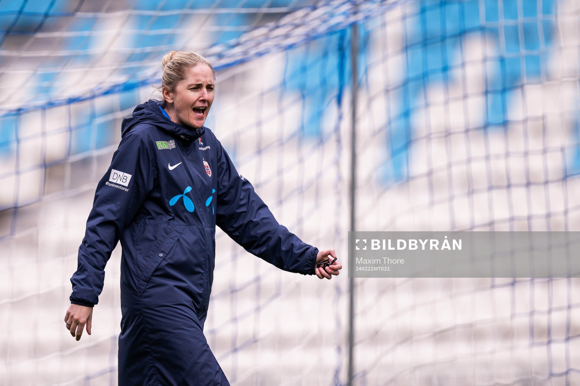 Head coach Gemma Grainger of the Norwegian women's national