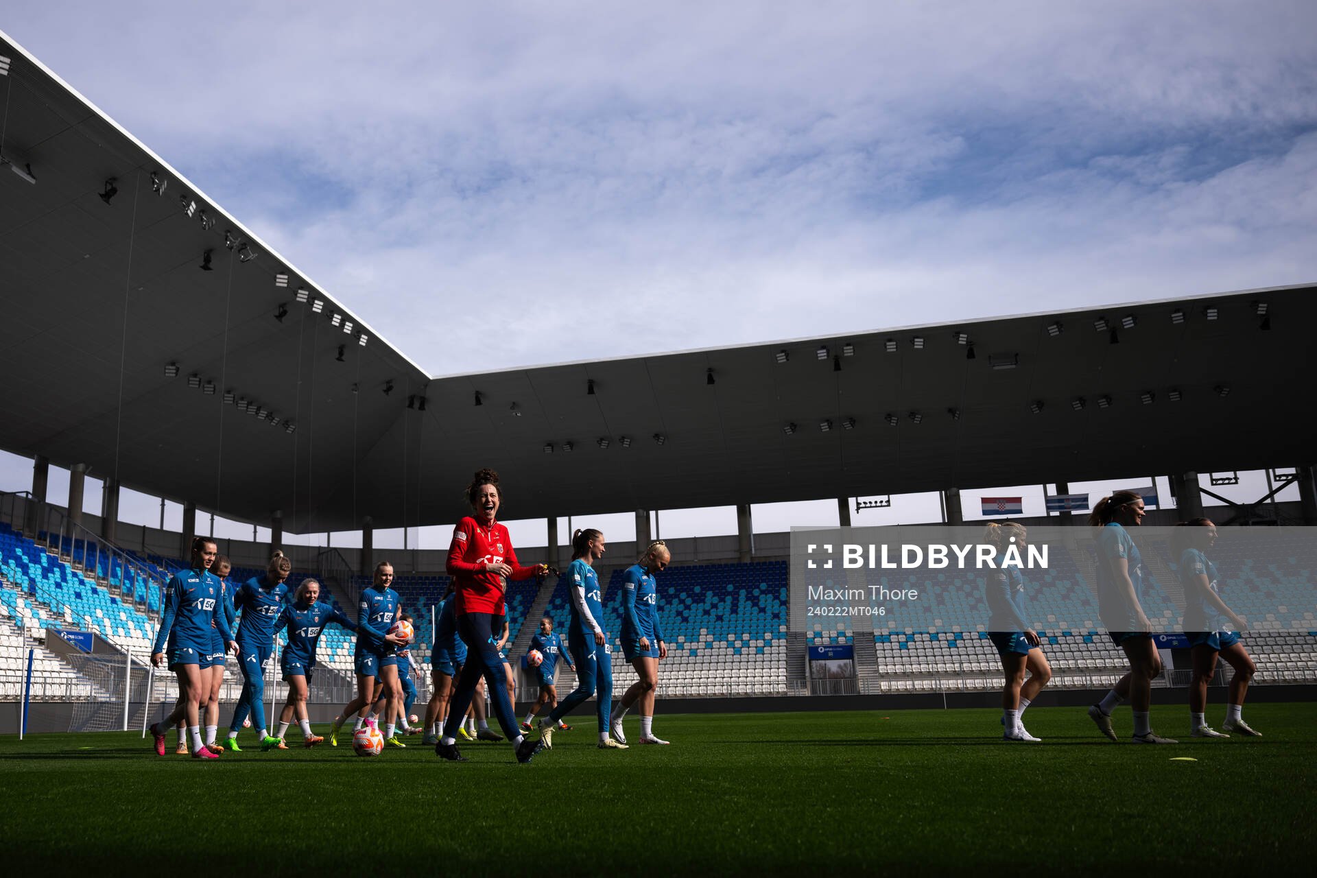 Frankie Hunter, fitness coach of the Norwegian women's
