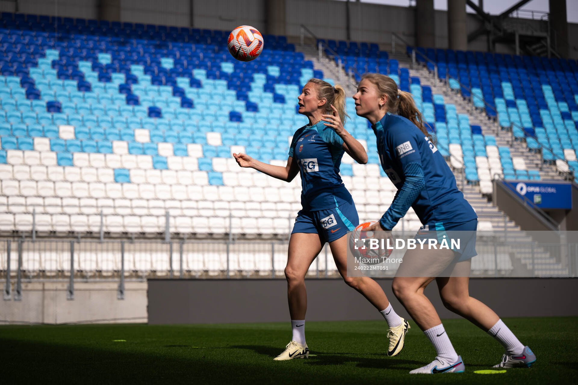 Guro Bergsvand and Justine Kielland of the Norwegian