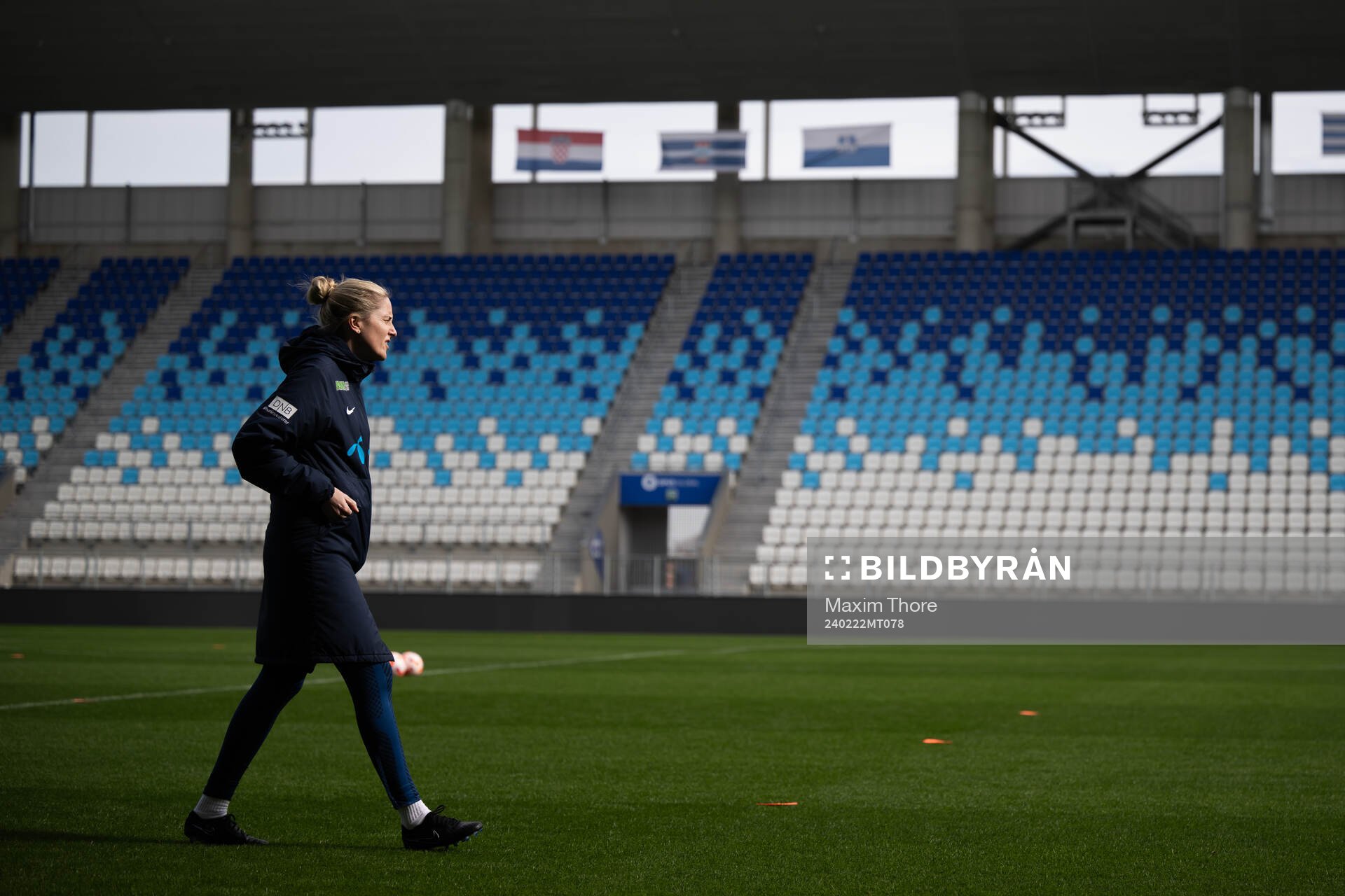 Head coach Gemma Grainger of the Norwegian women's national