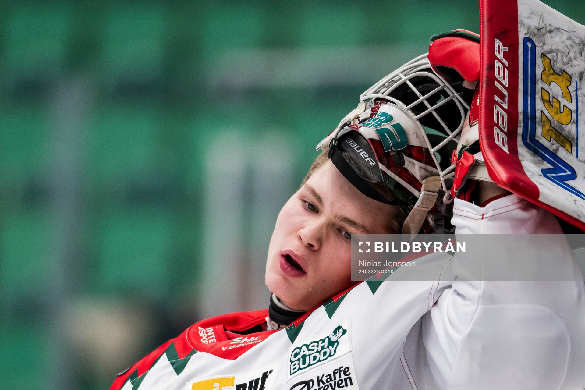 Frölundas målvakt Hugo Laring