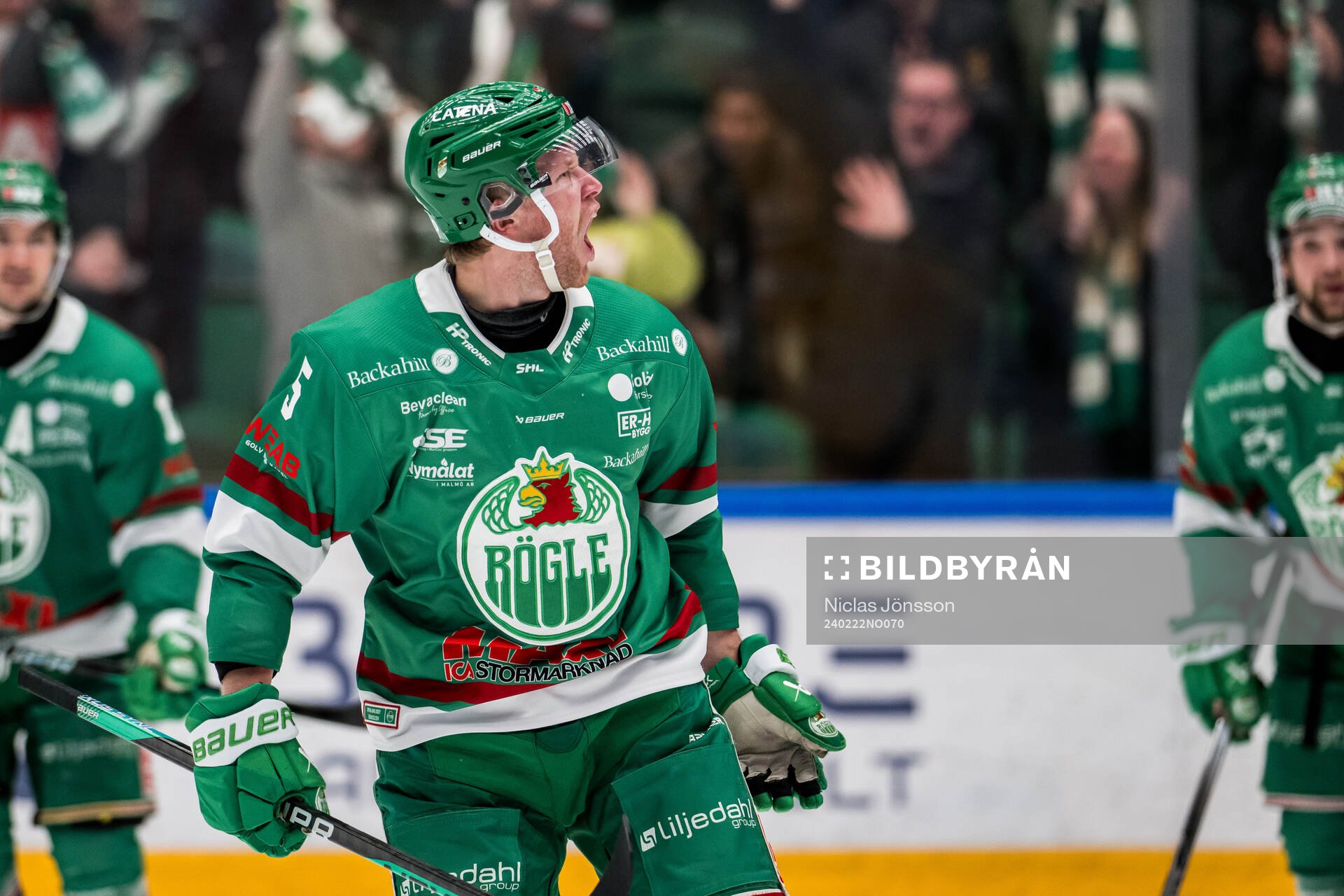 Rögles Ludvig Claesson jublar