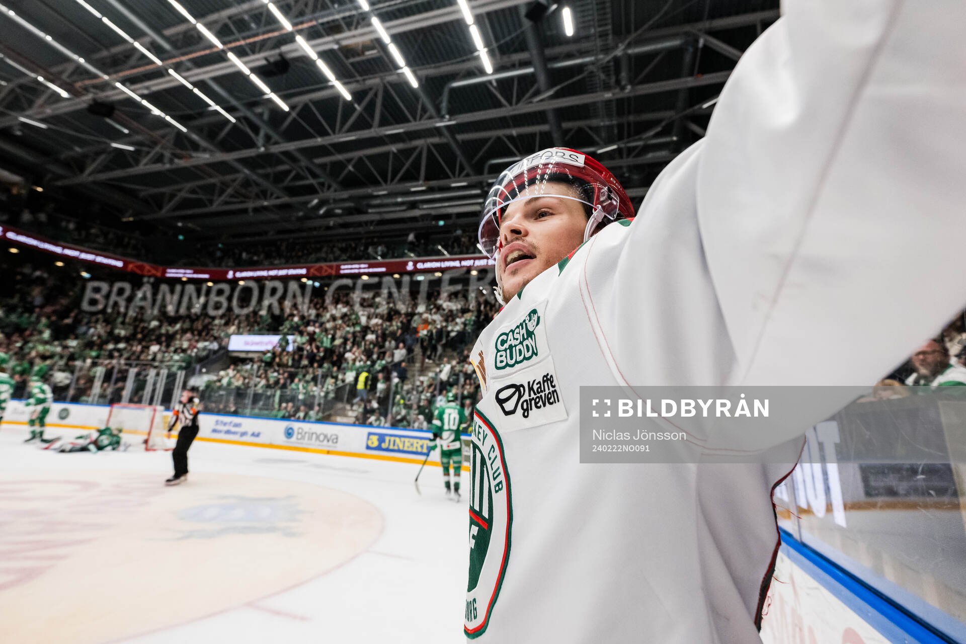 Frölundas Malte Strömwall jublar