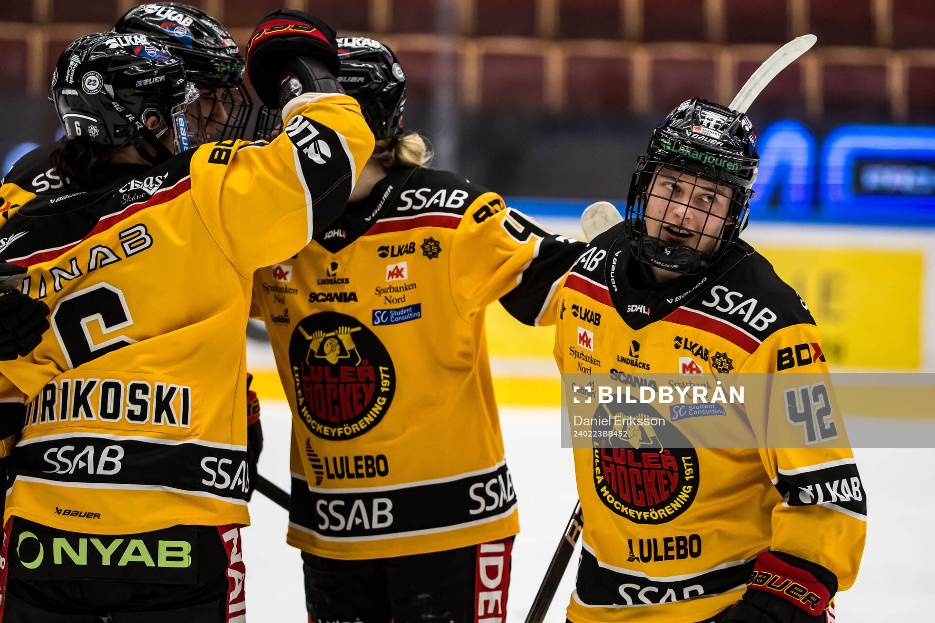Luleås Viivi Vainikka jublar