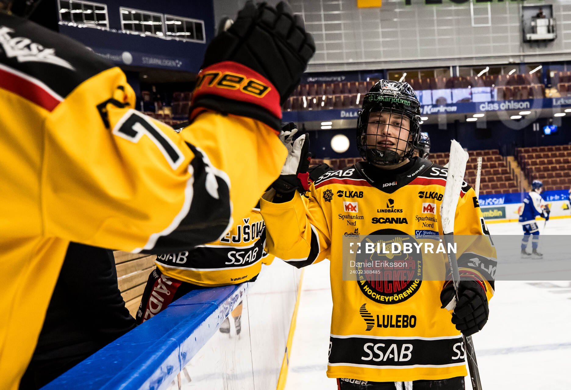 Luleås Viivi Vainikka jublar