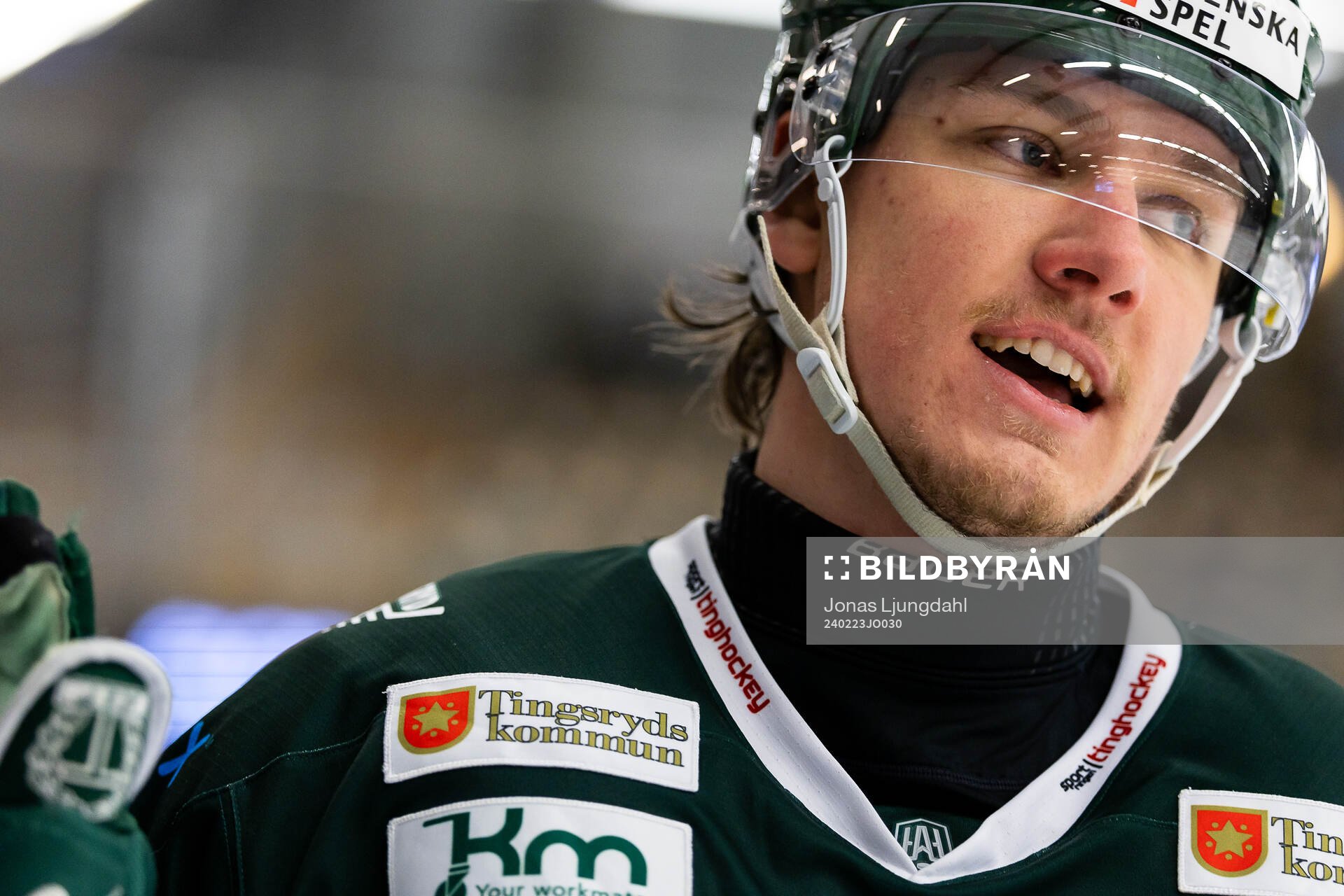 Tingsryds Gustav Olhaver jublar