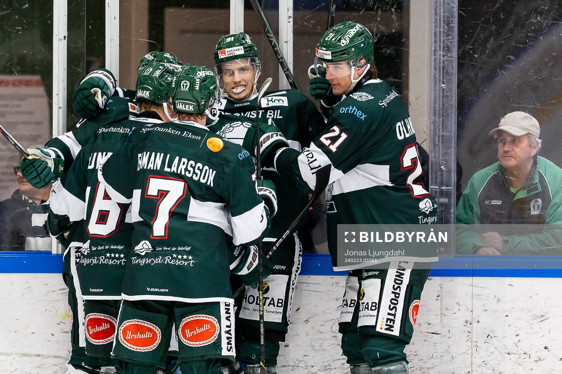 Tingsryds Anton Lundmark jublar