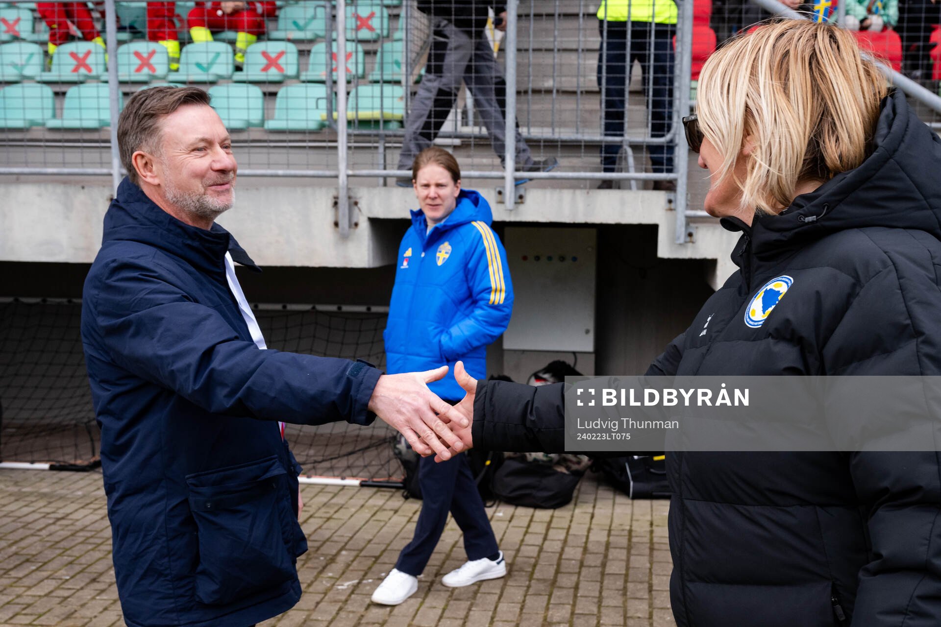 Head coach Peter Gerhardsson of Sweden and Head coach
