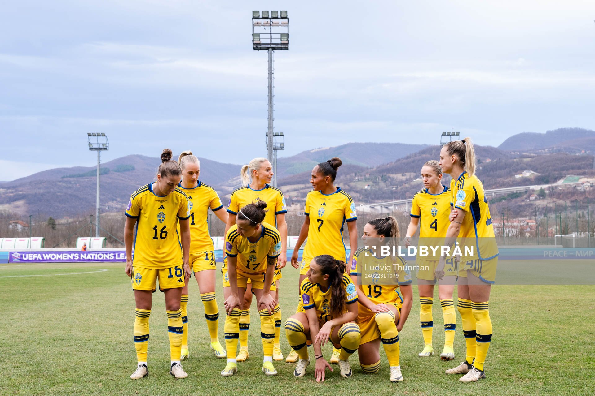 The starting eleven of Sweden
