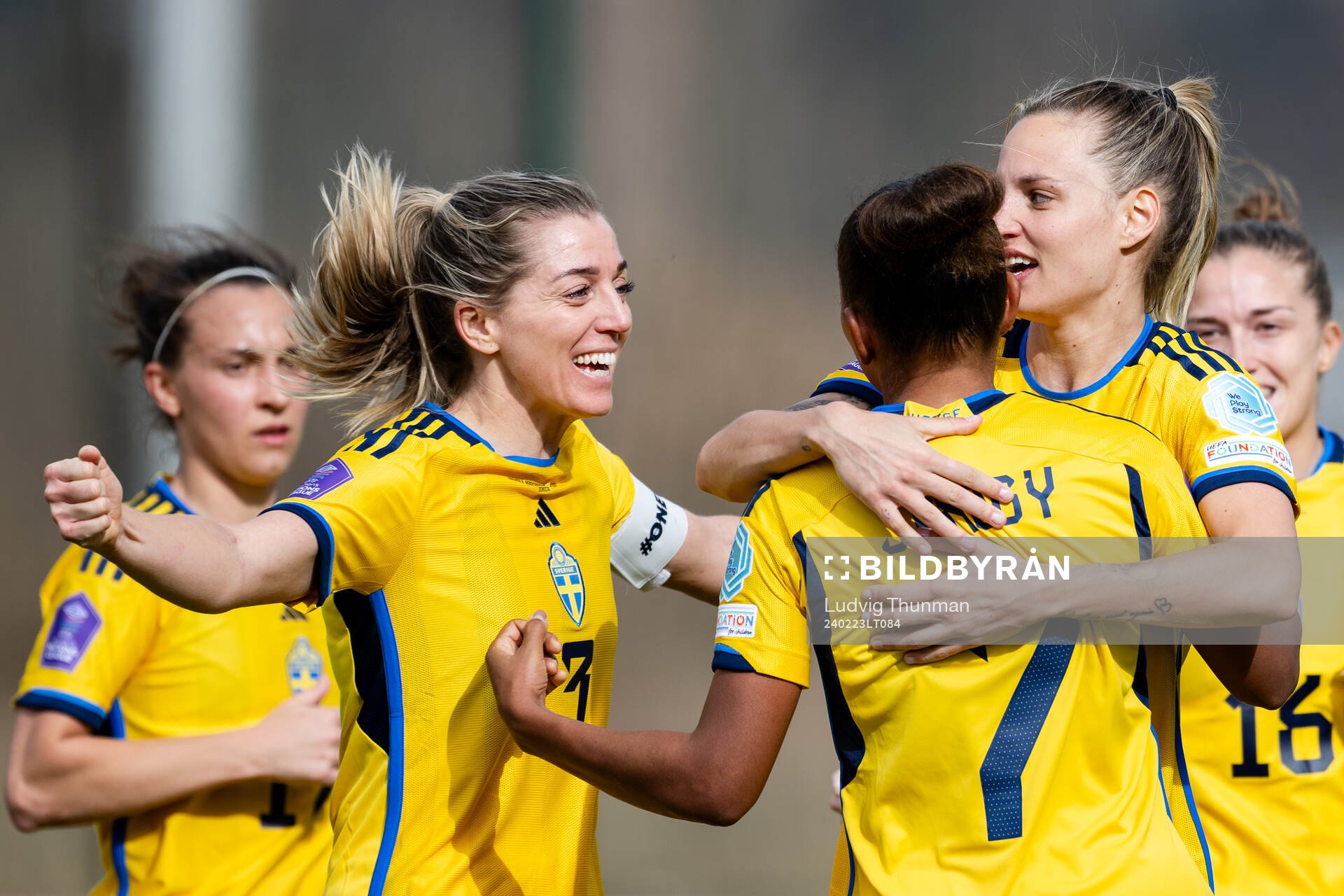 Linda Sembrant, Nathalie Björn and Madelen Janogy of