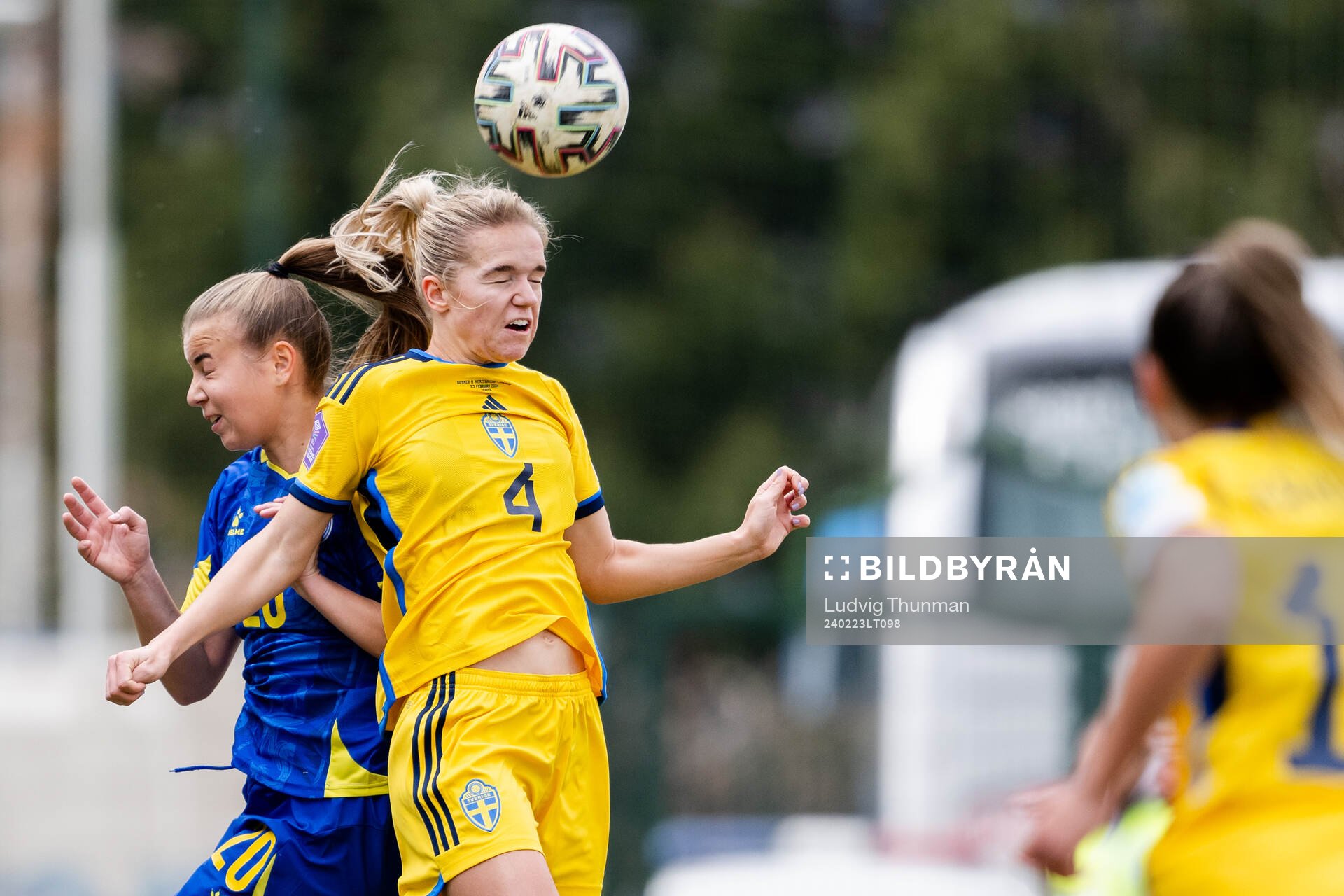 Maja Jelcic of Bosnia and Herzegovina and Hanna Lundkvist