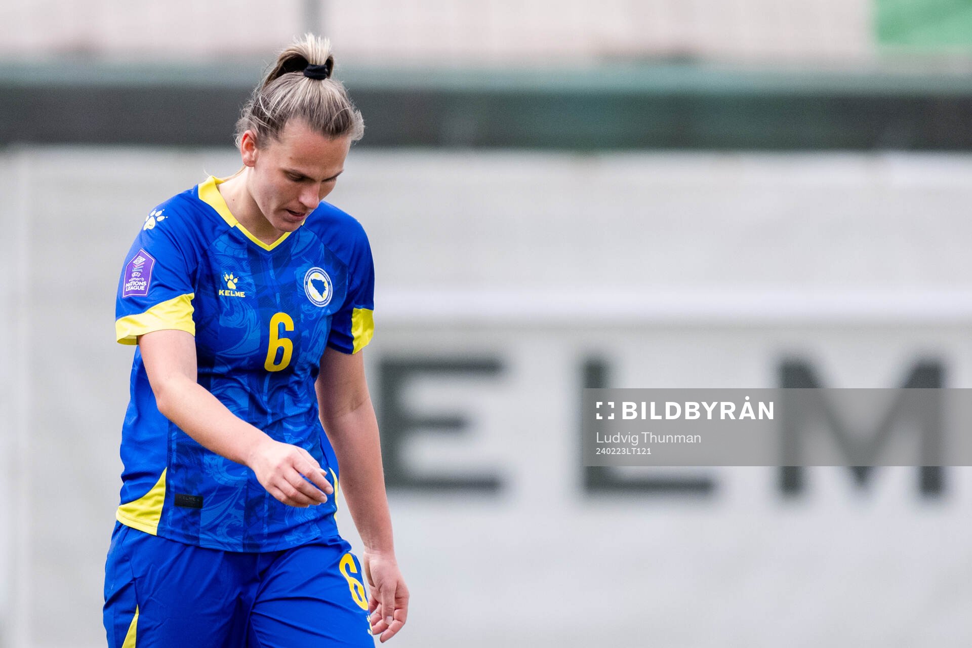 Melisa Hasanbegovic of Bosnia and Herzegovina looks dejected