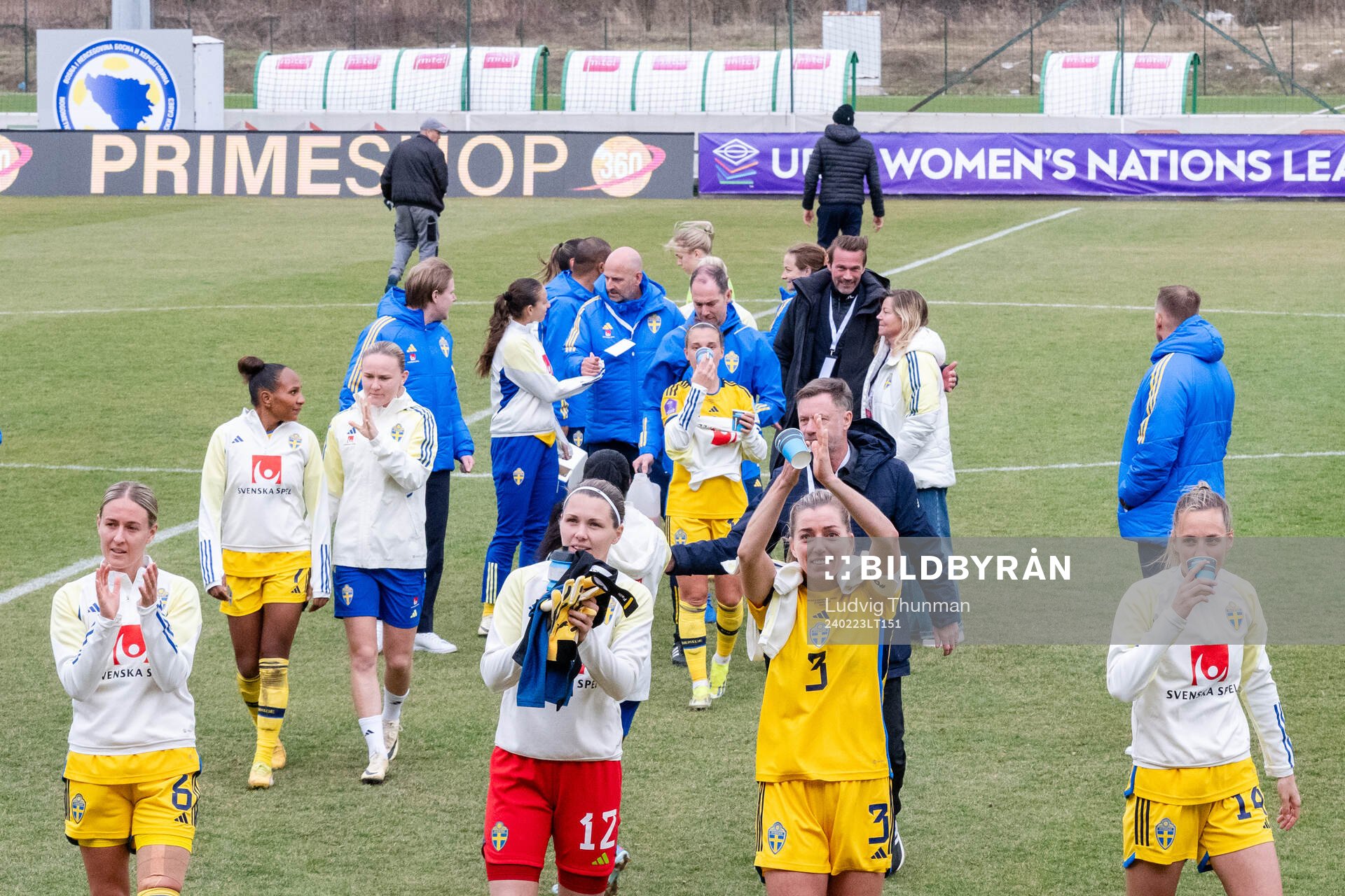 Emma Kullberg, goalkeeper Jennifer Falk , Linda Sembrant