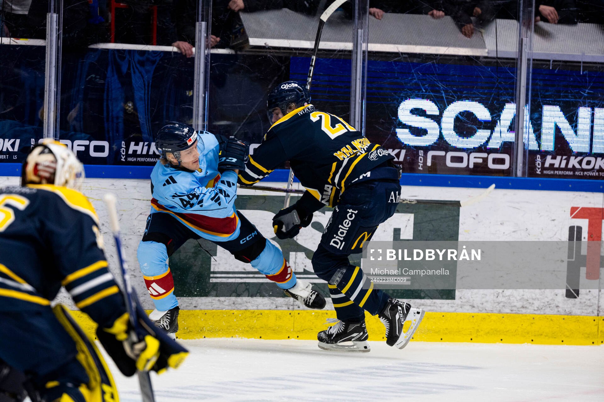 Södertäljes Daniel Norbe och Djurgårdens Olle Liss