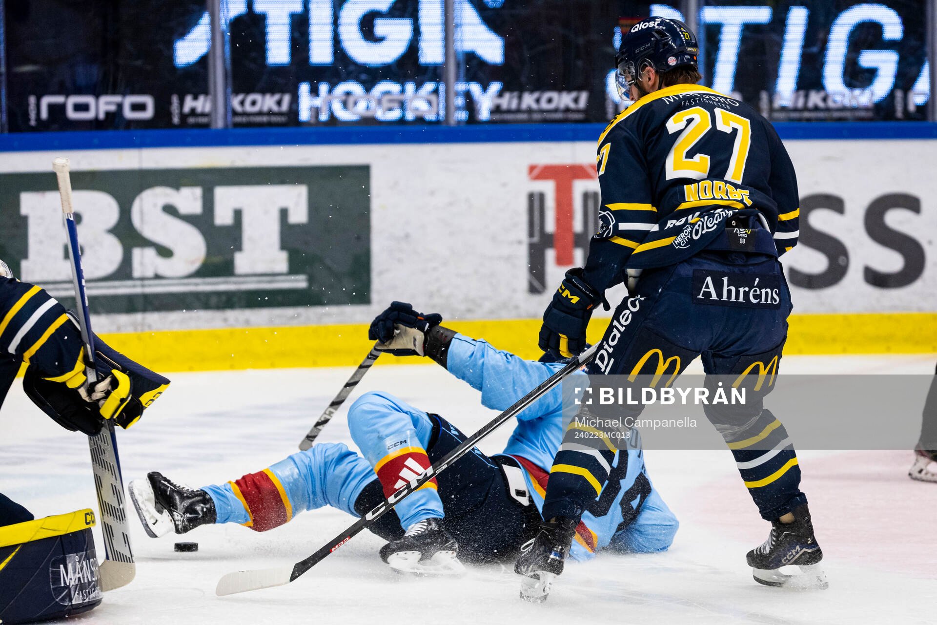 Södertäljes Daniel Norbe och Djurgårdens Daniel Brodin