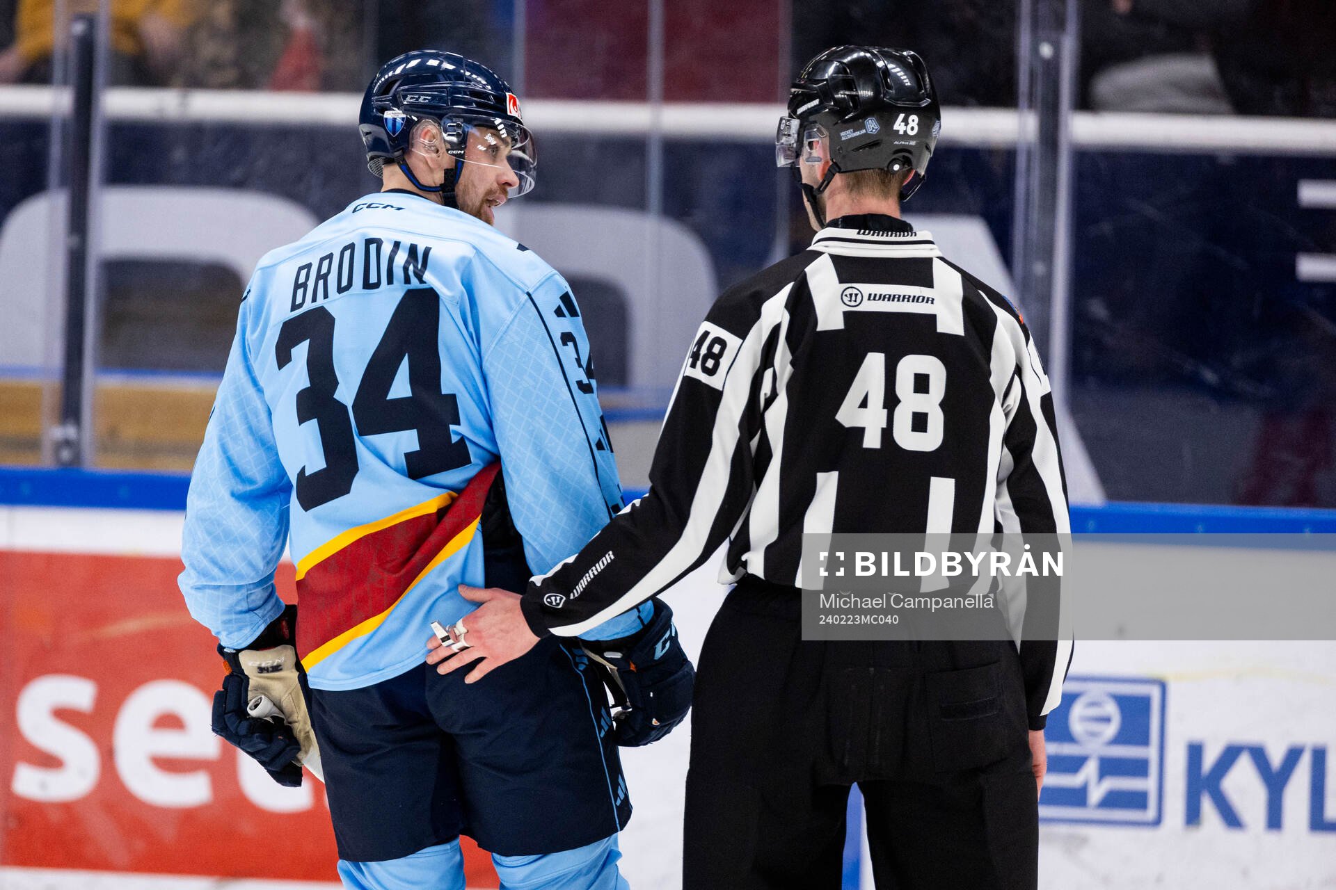Djurgårdens Daniel Brodin utvisad