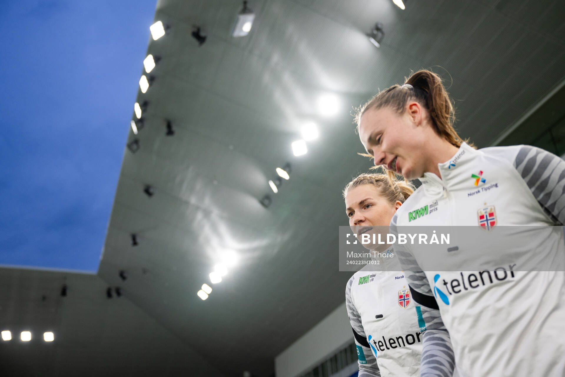 Ada Hegerberg and Caroline Graham Hansen of Norway
