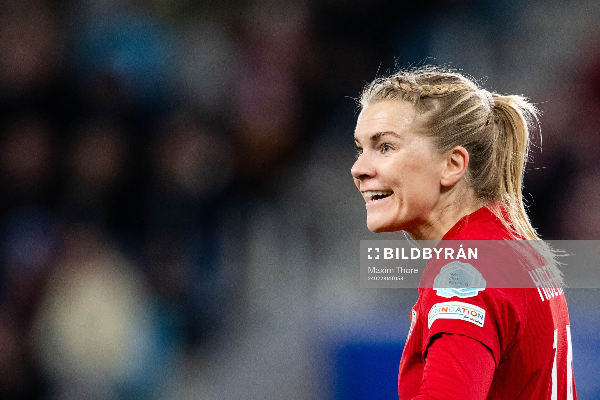 Ada Hegerberg of Norway celebrates the 0-1 goal
