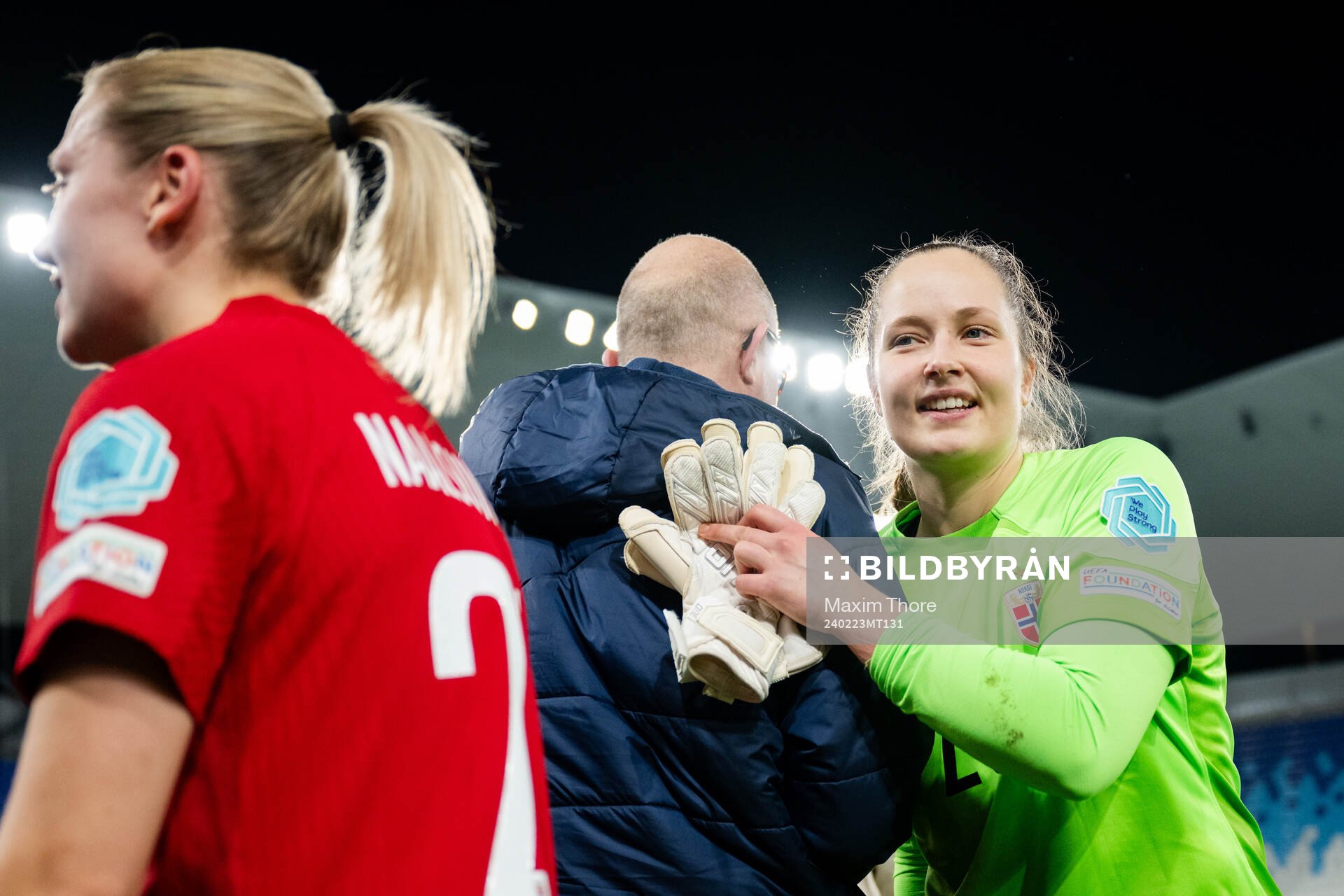 Goalkeeper Aurora Mikalsen of Norway