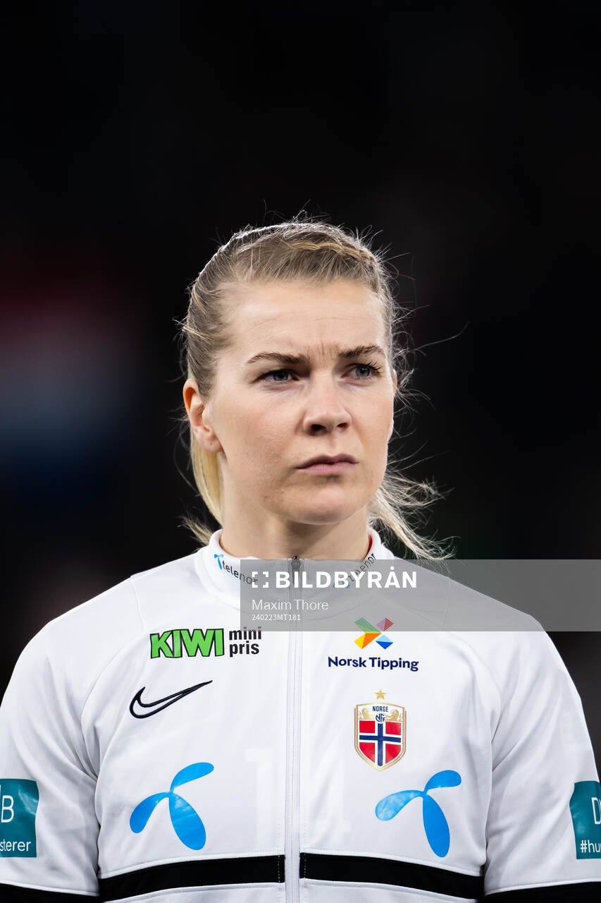 Ada Hegerberg of Norway at lineup