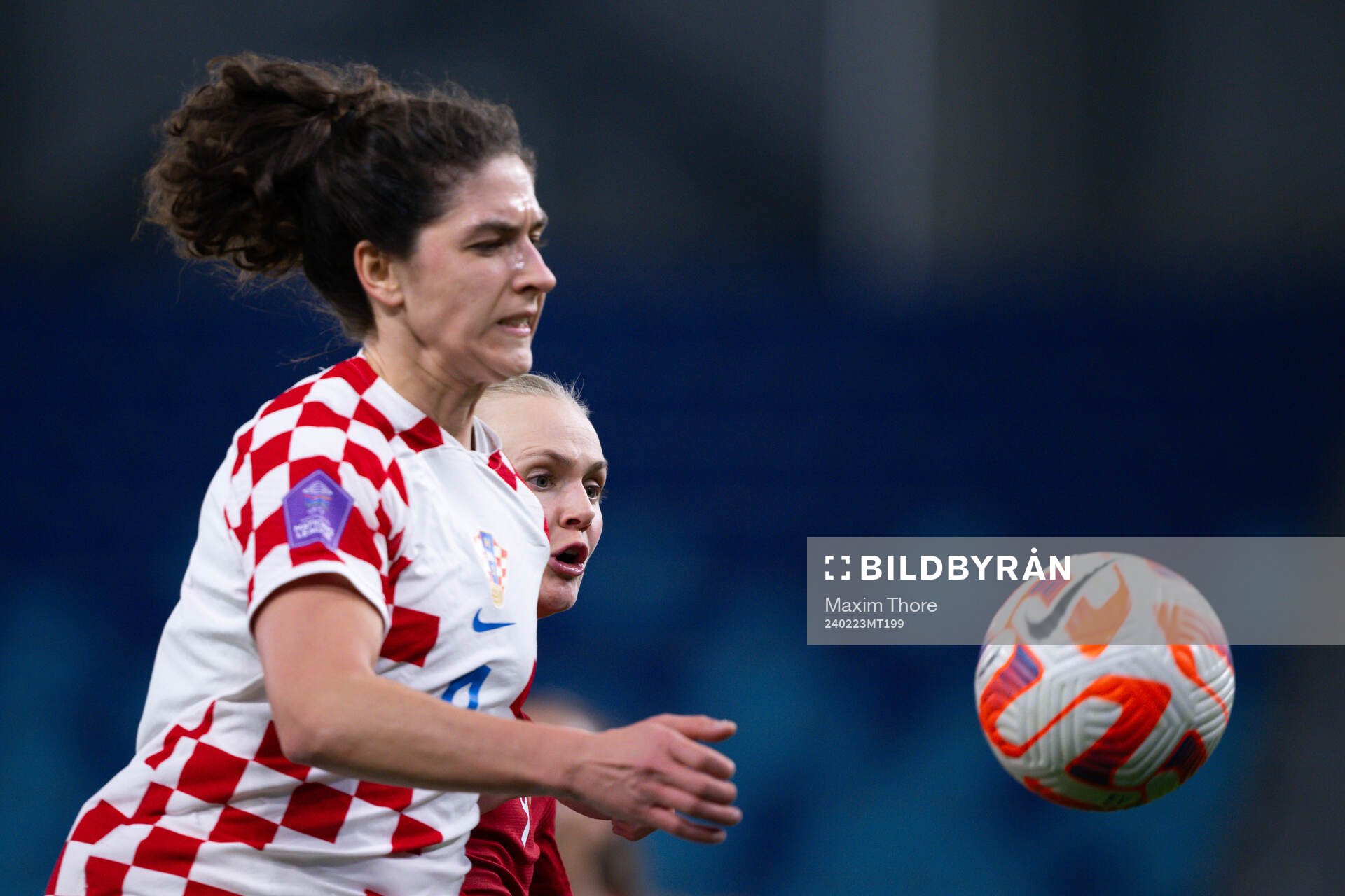 Leonarda Balog of Croatia and Karina Sævik of Norway