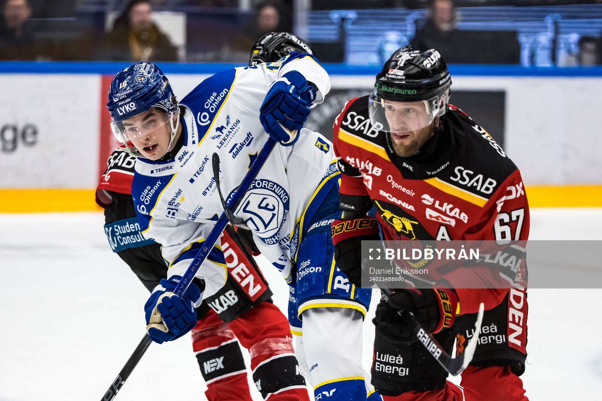 Leksands Felix Unger Sörum och Luleås Linus Omark