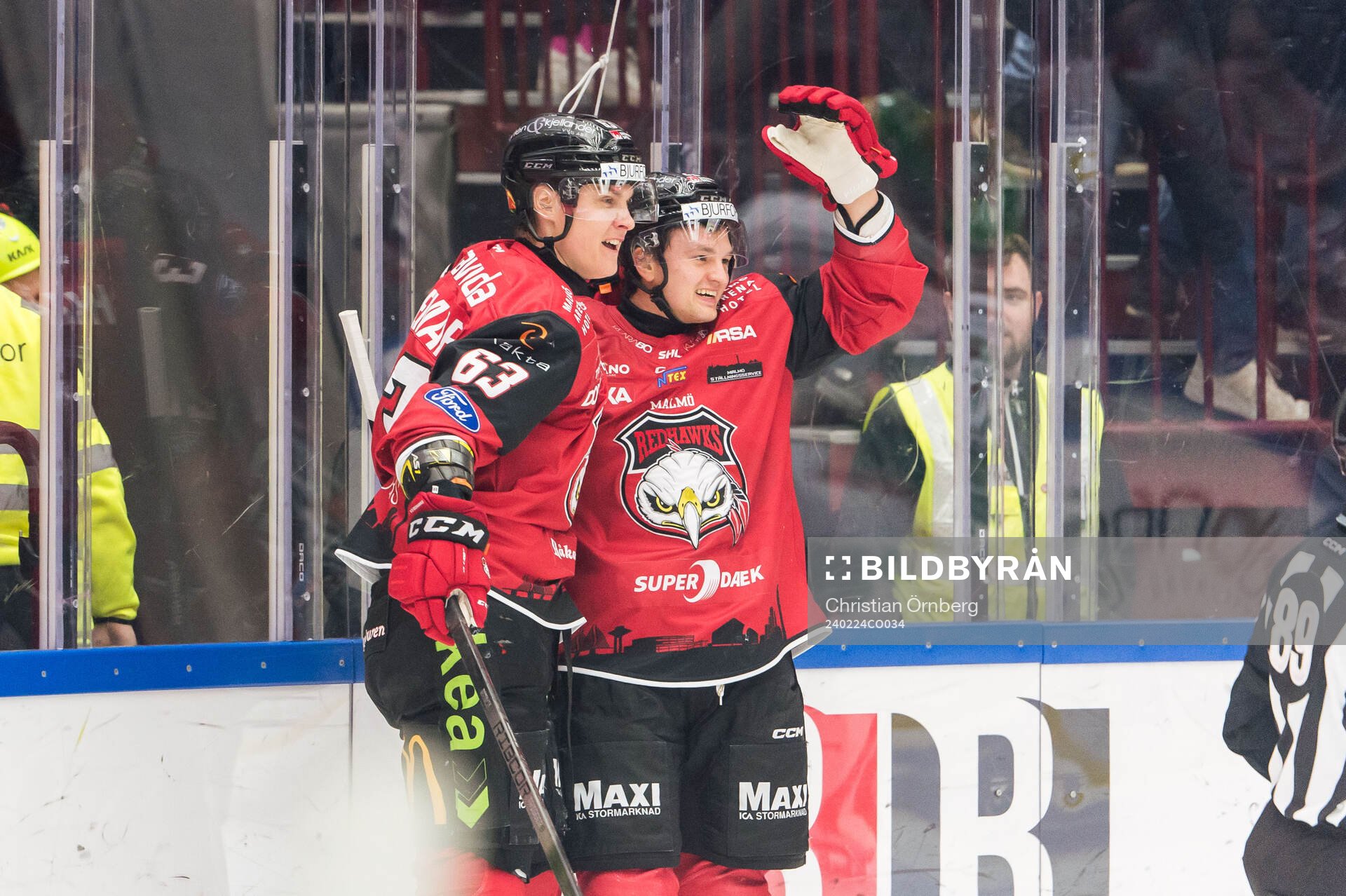 Malmö Redhawks Teemu Kivihalme jublar