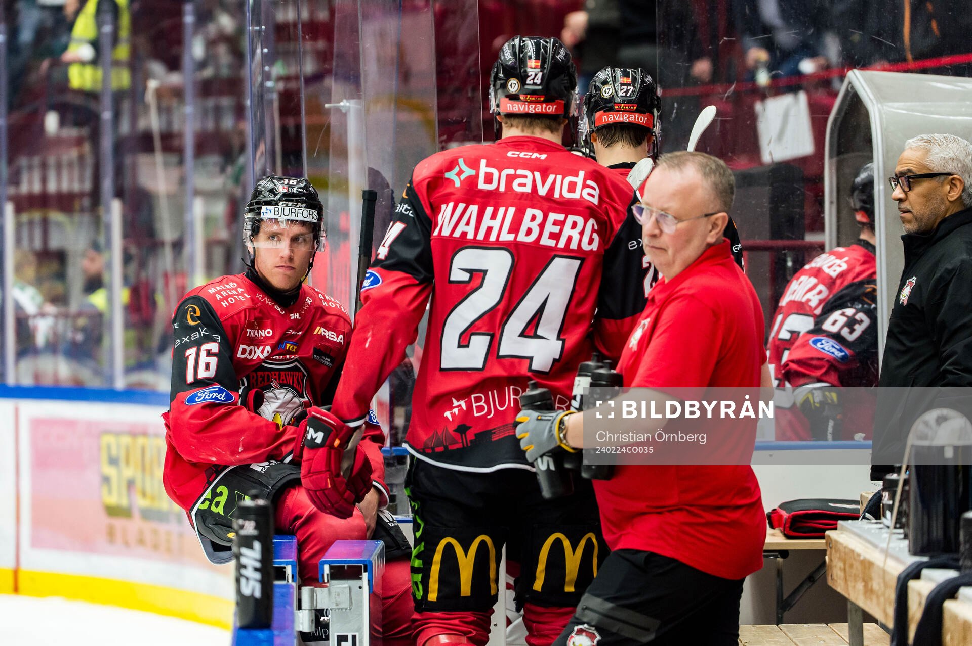 Malmö Redhawks spelare lämnar isen med anledning av