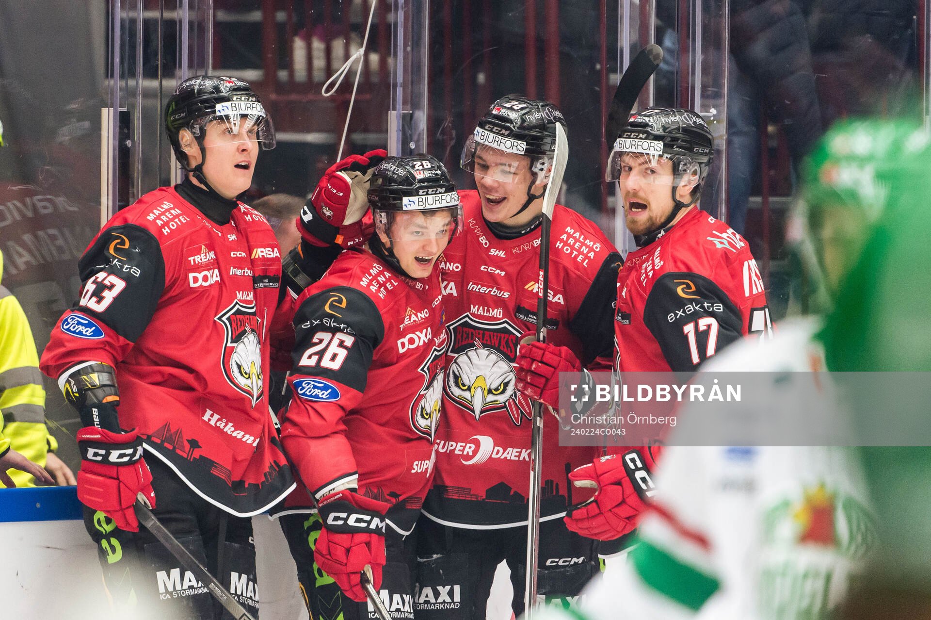 Malmö Redhawks Teemu Kivihalme jublar