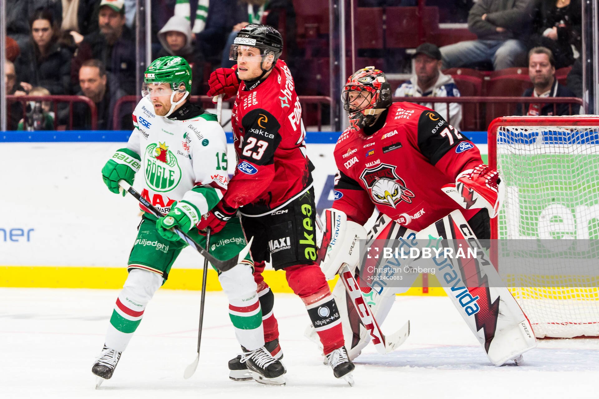 Rögles Simon Ryfors och Malmö Redhawks Christoffer