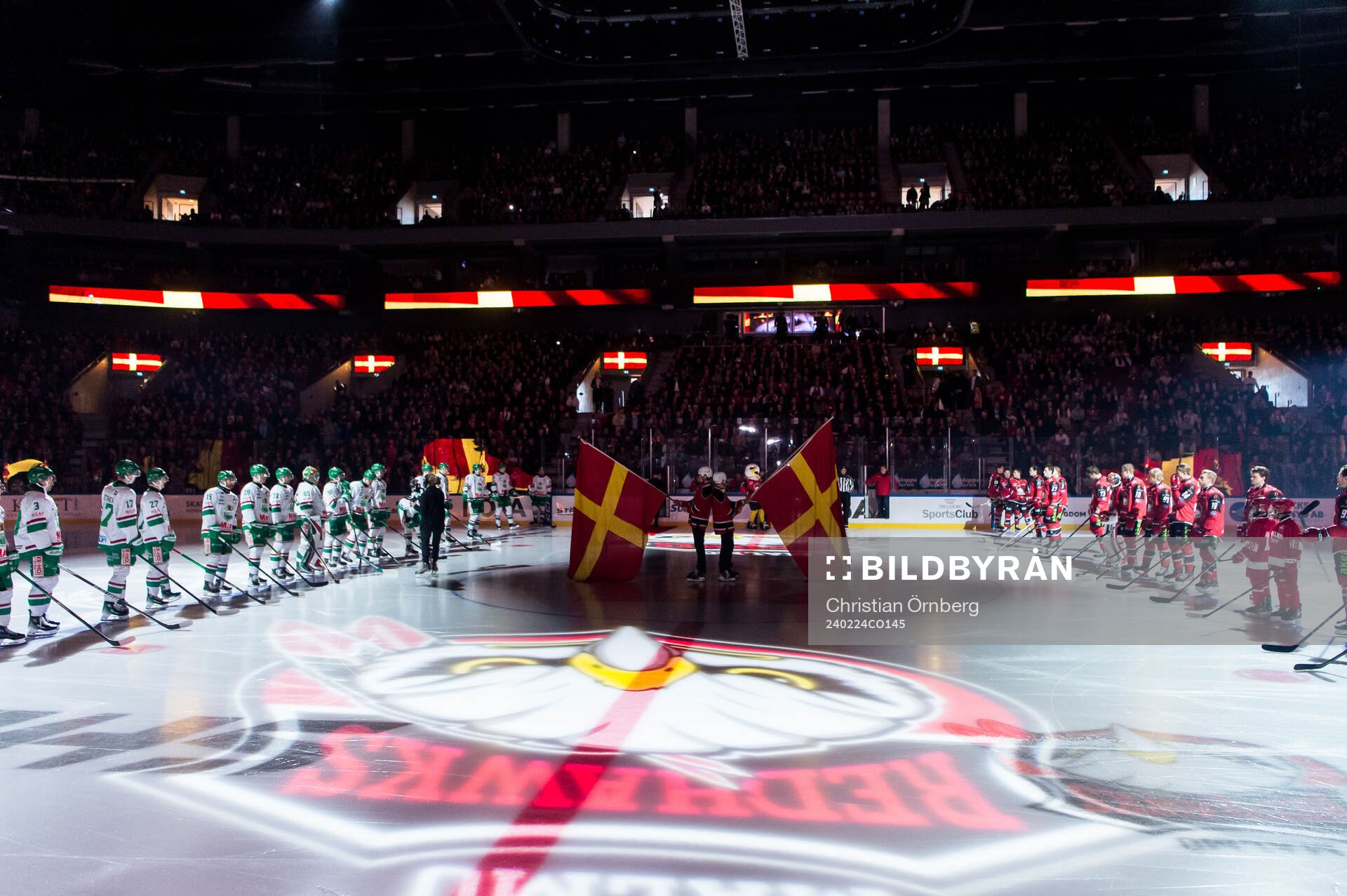 Malmö arena innan ishockeymatchen i SHL mellan Malmö
