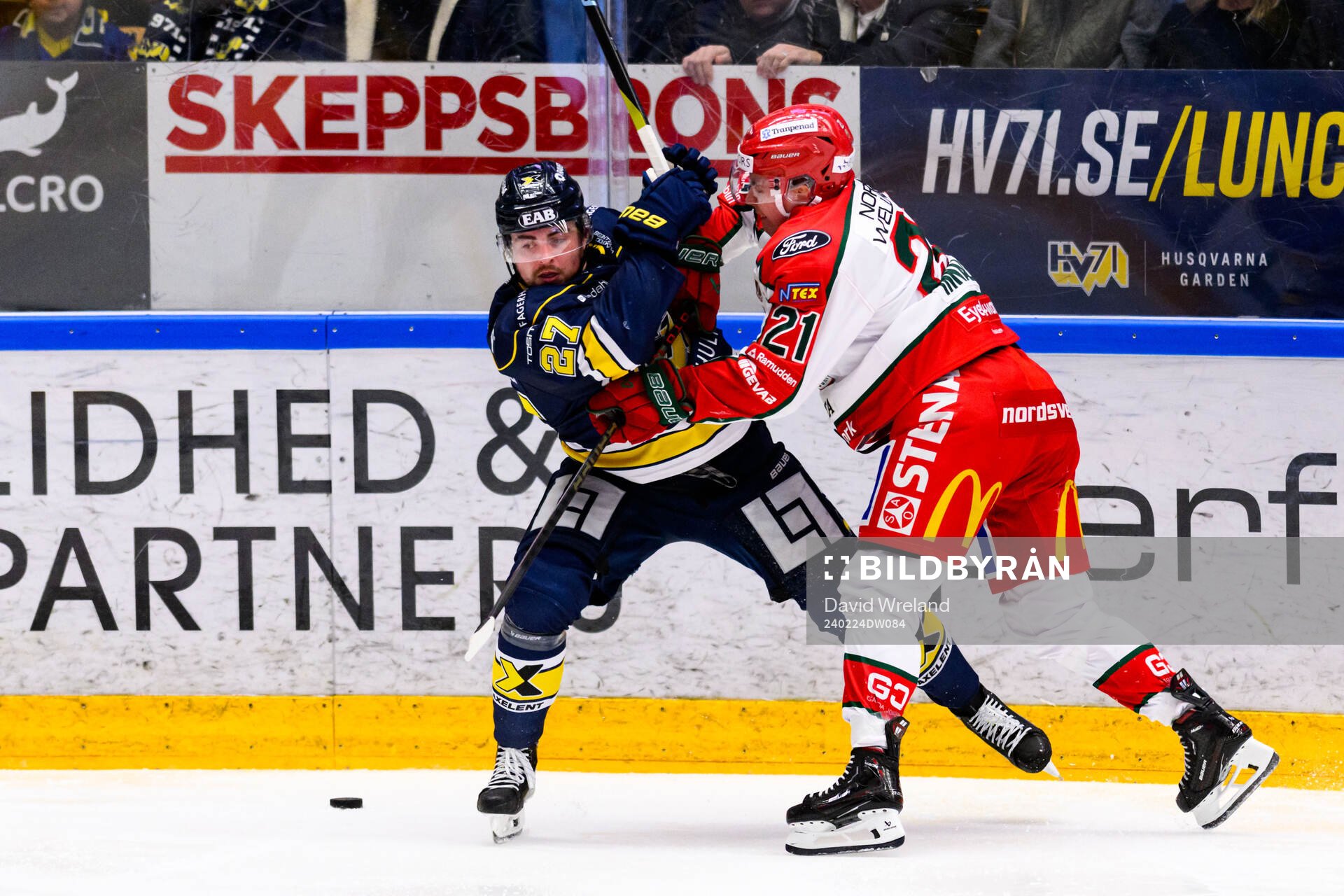 HV71s Robert Nardella och Frölundas Jere Innala