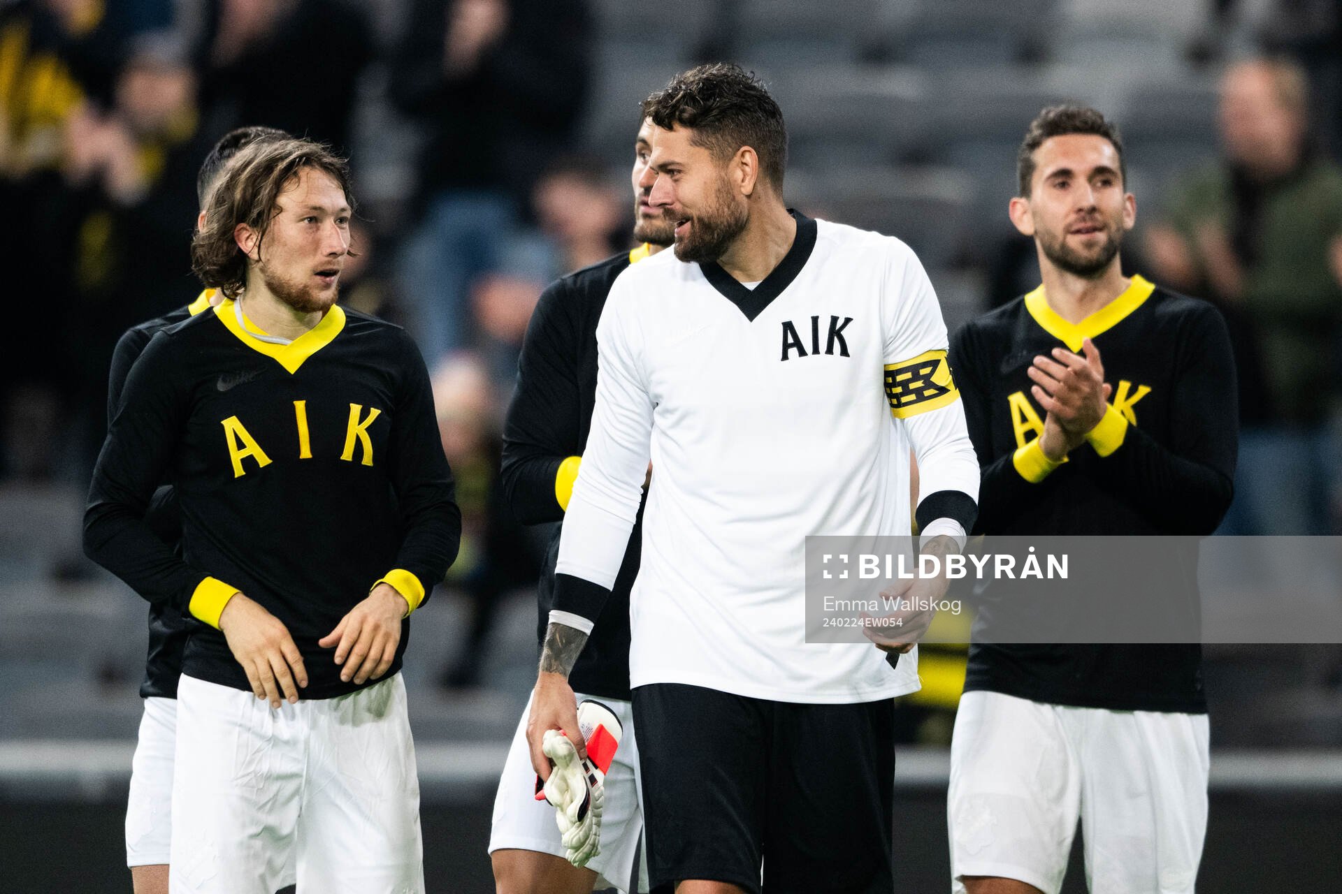 AIKs Axel Björnström och målvakt Kristoffer Nordfeldt