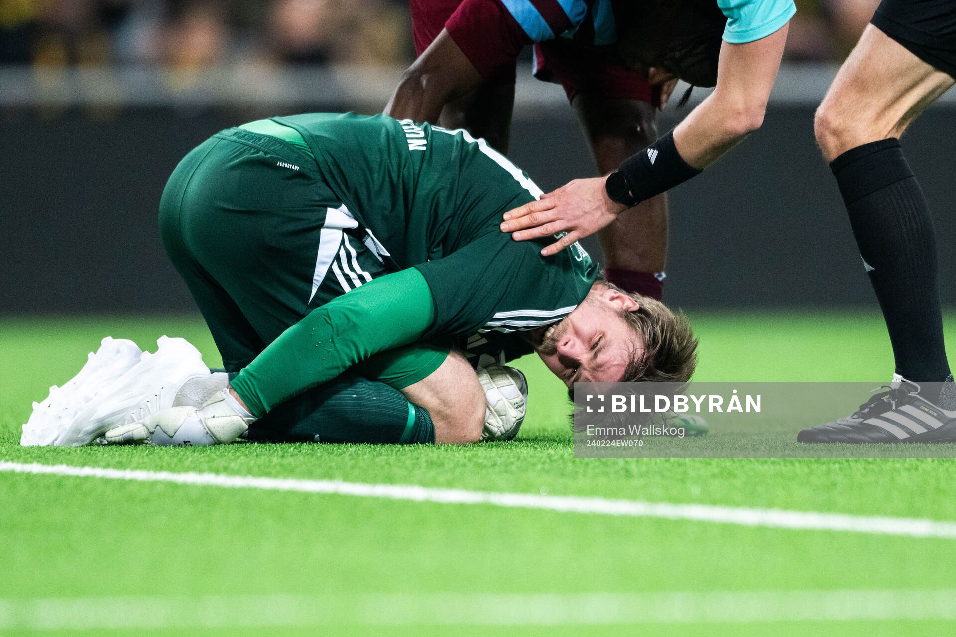 Gefles målvakt Tobias Johansson har ont