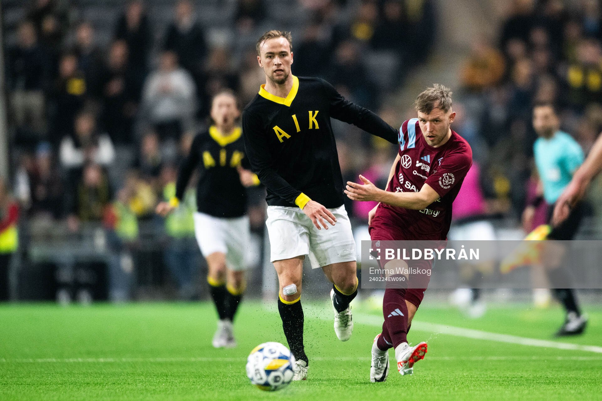 AIKs Martin Ellingsen och Gefles Christoffer Aspgren