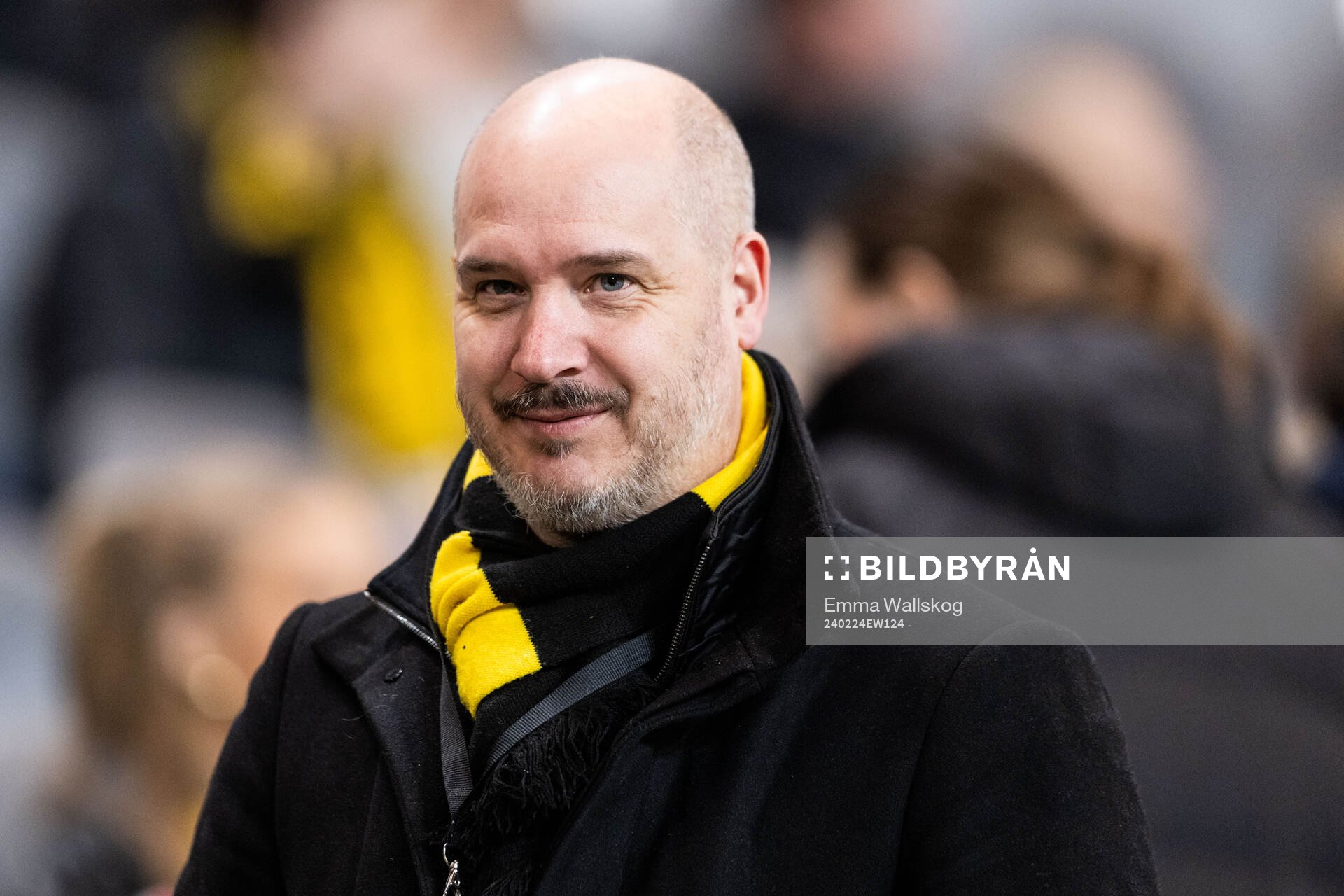 AIKs VD Fredrik Söderberg inför fotbollsmatchen i Svenska Cupen mellan AIK och Gefle den 24 februari 2024 i Stockholm. 