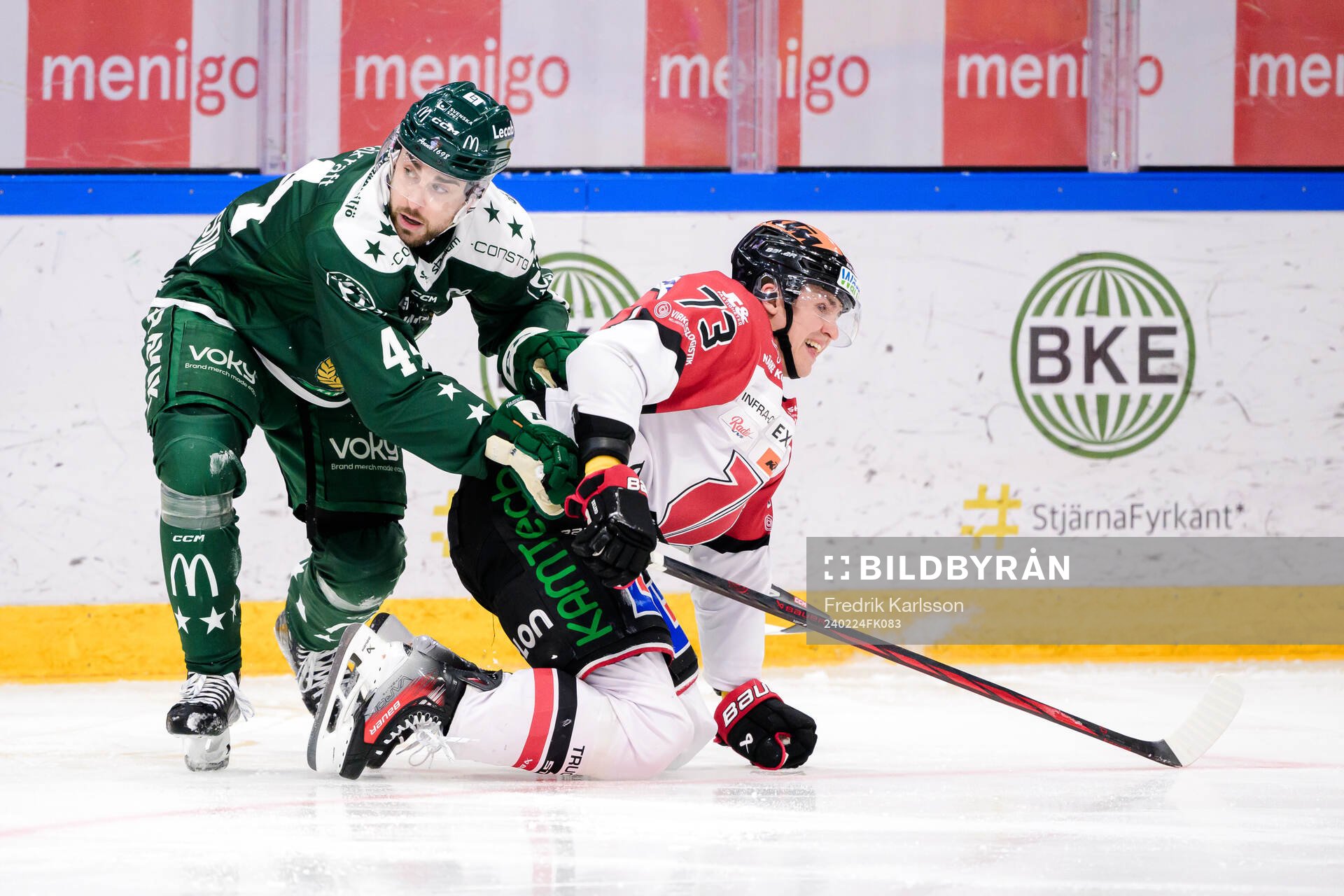 Färjestads Jonathan Andersson och Örebros Oliver Eklind