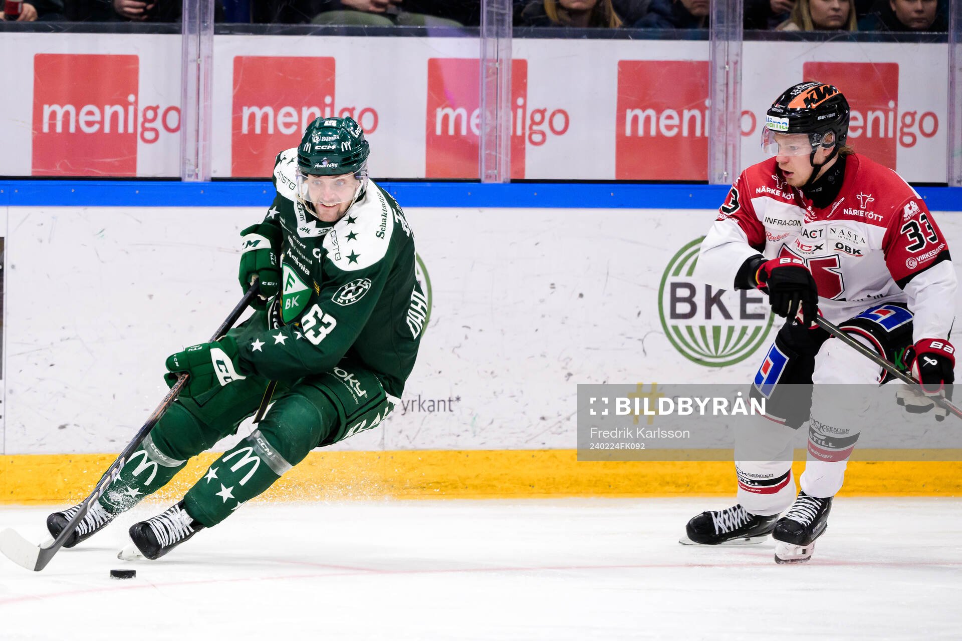Färjestads Carl Dahlström och Örebros Christopher
