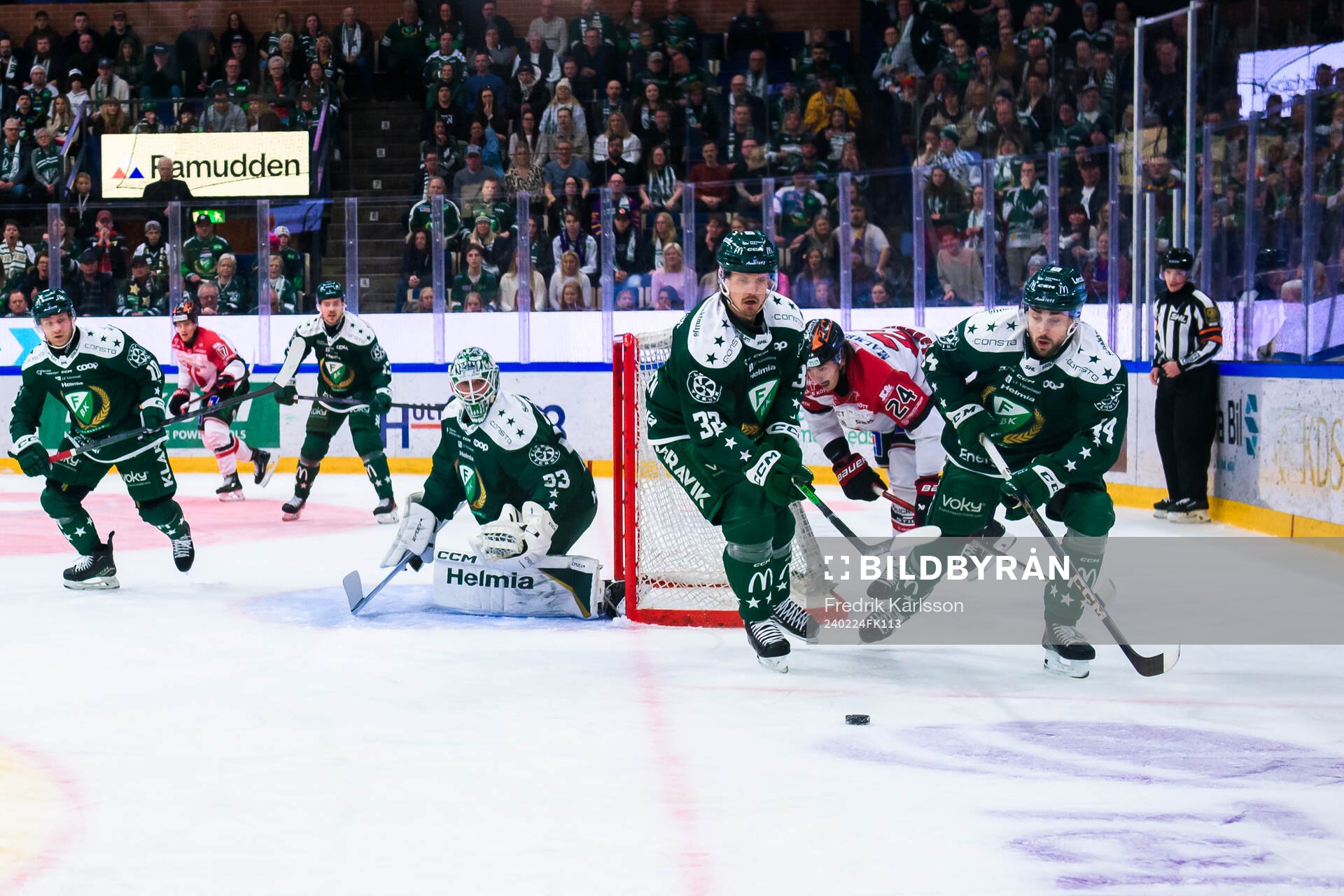 Färjestads Magnus Nygren och Jonathan Andersson