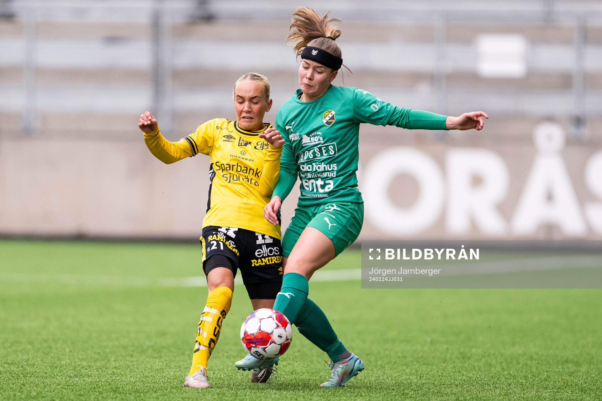 Elfsborgs Tea Skoglund och Ljungskile SKs Alice Hell