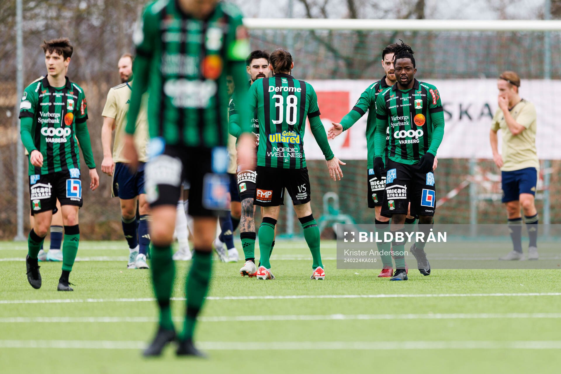 Varbergs spelare jublar