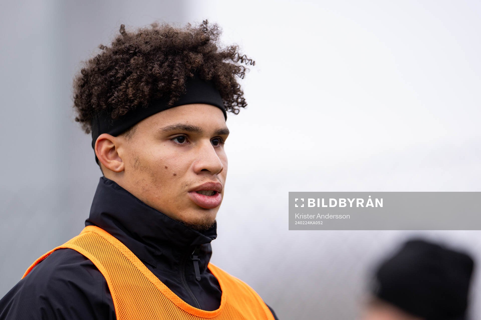 Varbergs Maxime Anne Marie Sainte under fotbollsmatchen i Svenska Cupen mellan Varberg och Östers IF den 24 februari 2024 i Varberg. 