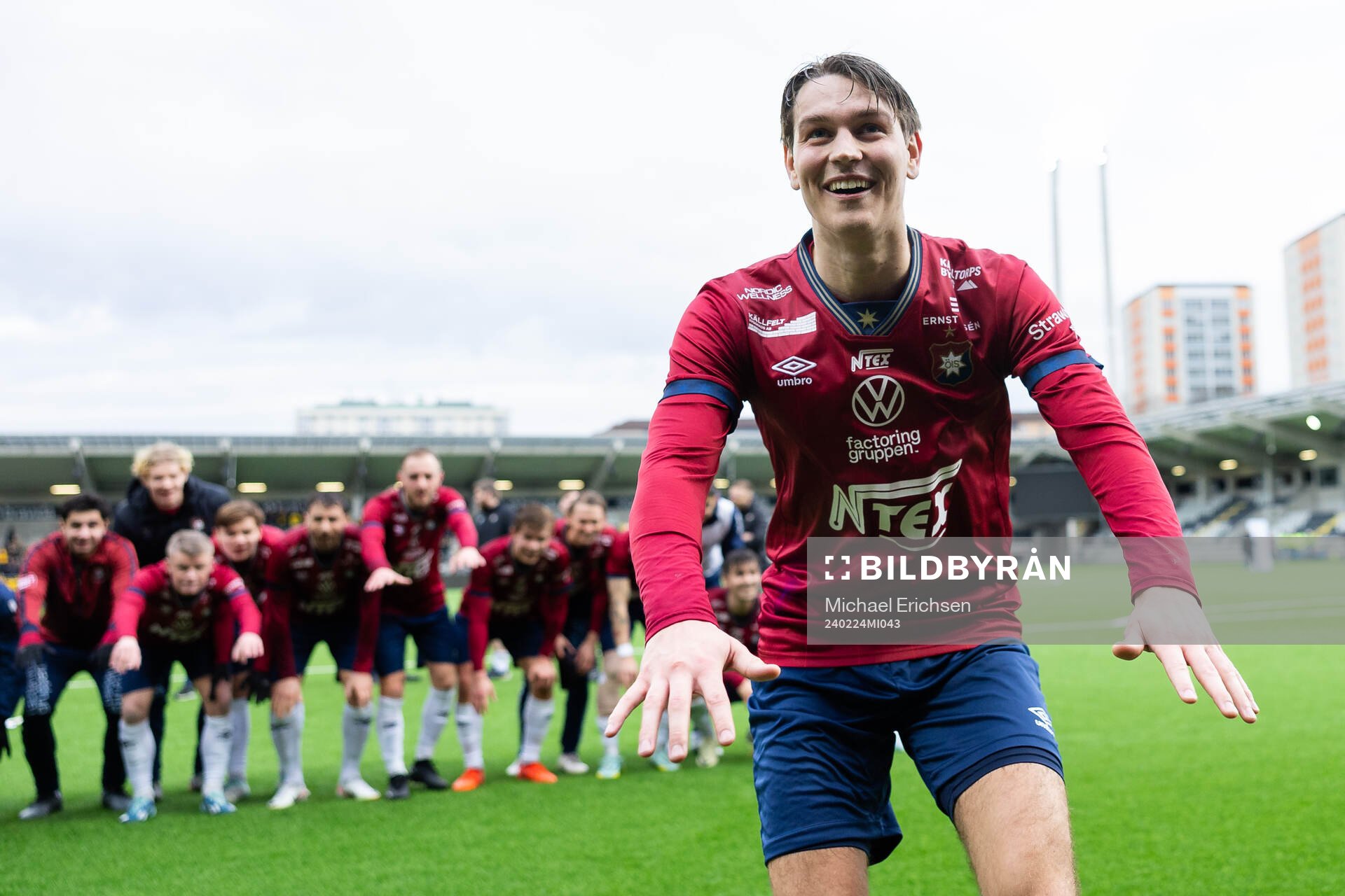 Örgrytes Noah Christoffersson jublar