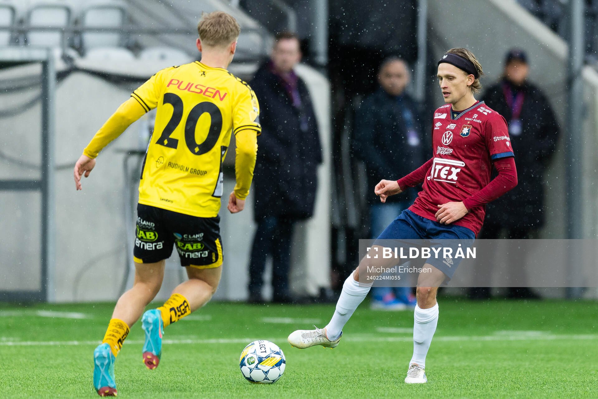 Örgrytes Charlie Vindehall under fotbollsmatchen i Svenska Cupen mellan Örgryte och Elfsborg den 24 februari 2024 i Göteborg. 